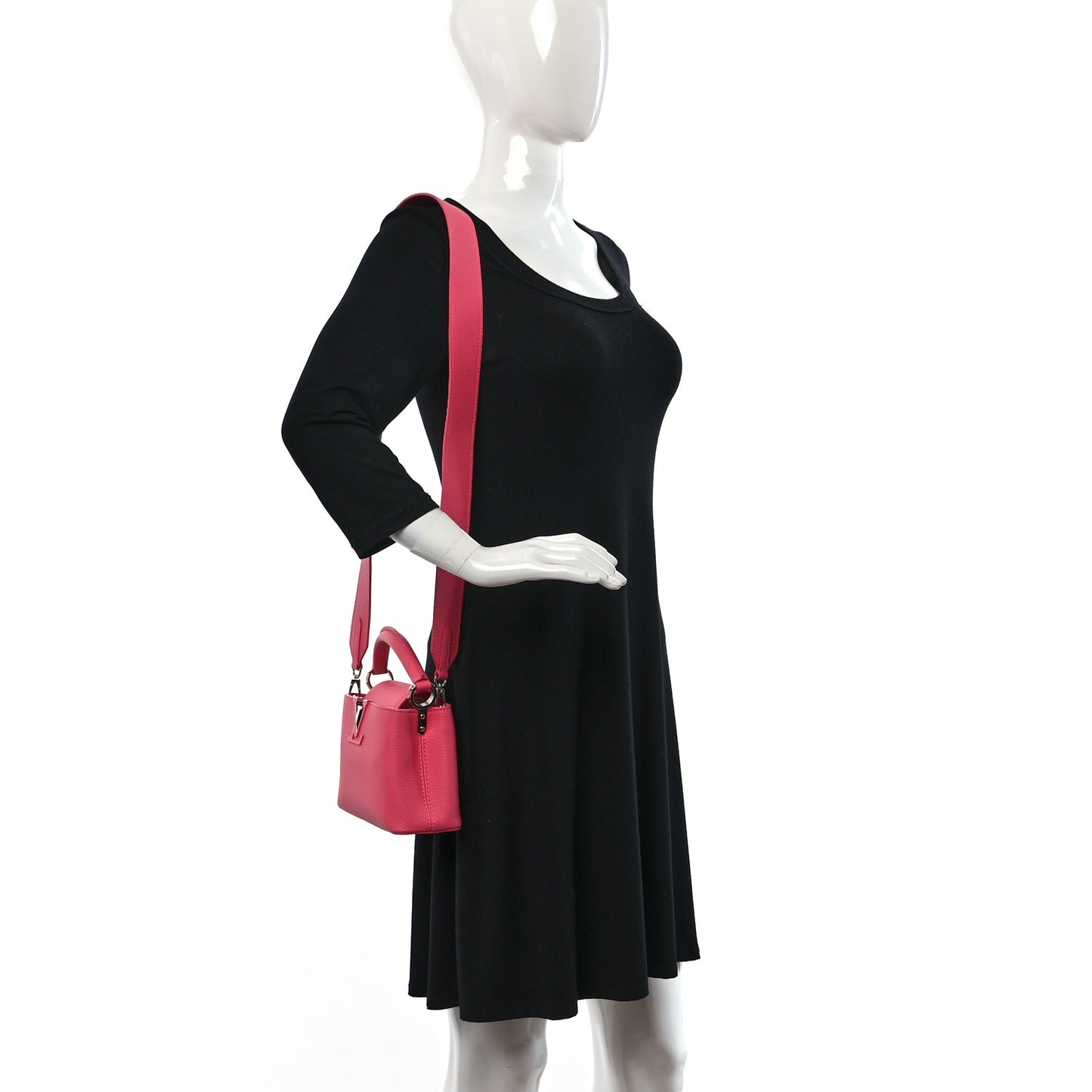 Taurillon Capucines Mini Fluo Pink
