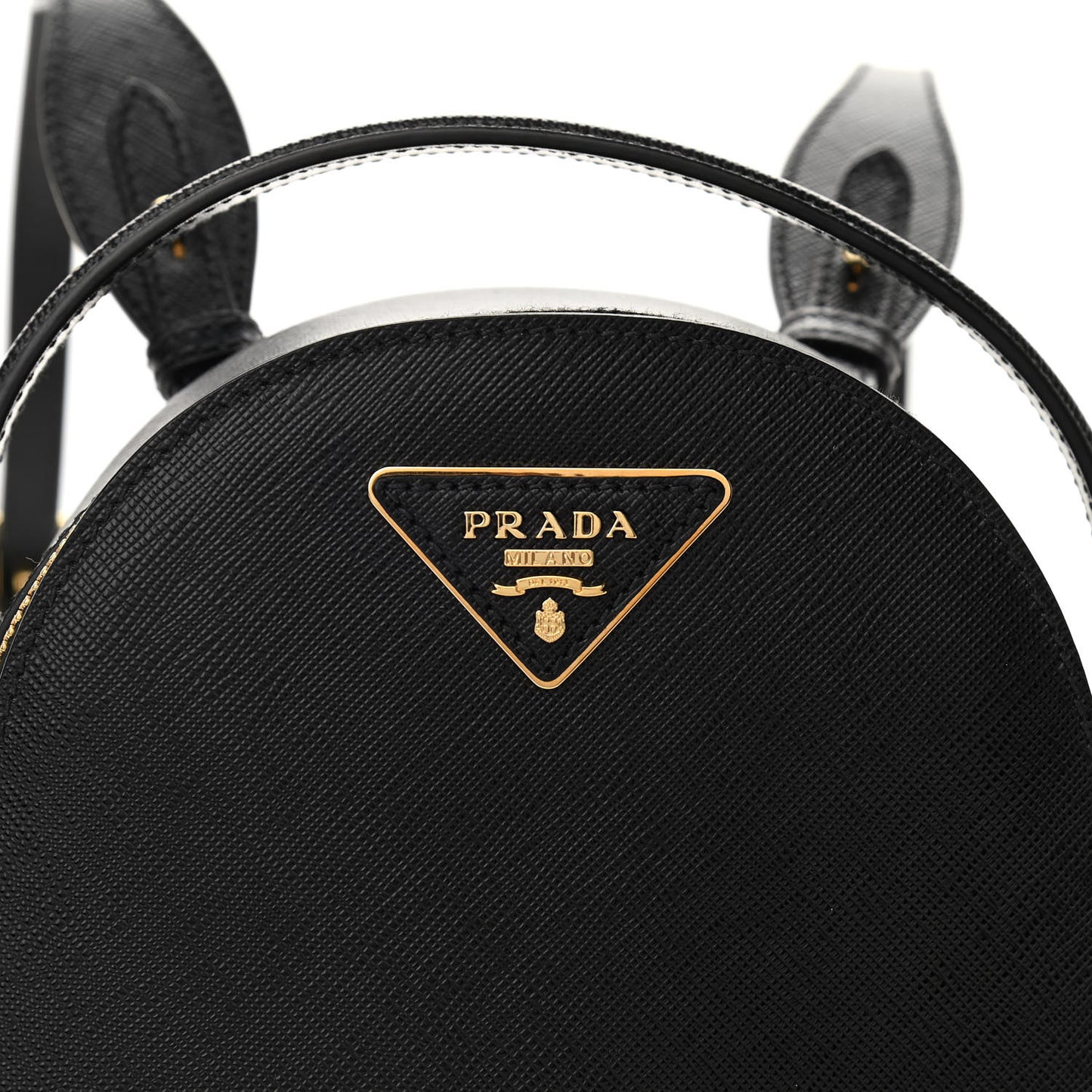 Saffiano Lux Mini Odette Backpack Black