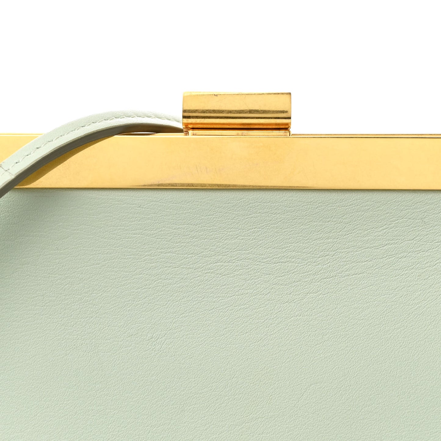 Smooth Calfskin Mini Clasp Bag Jade
