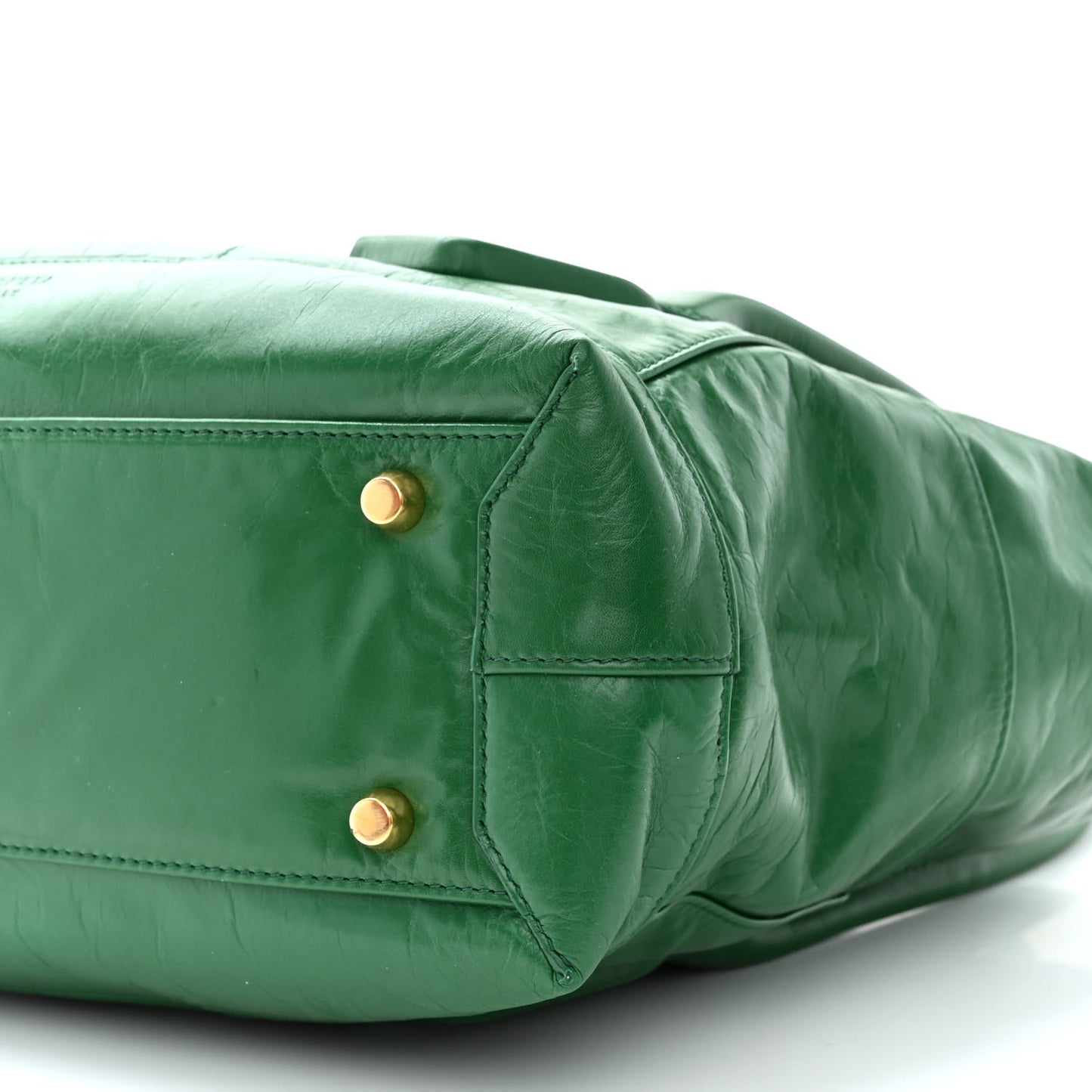 Paper Calfskin Maxi Intrecciato Medium Arco Slouch Racing Green
