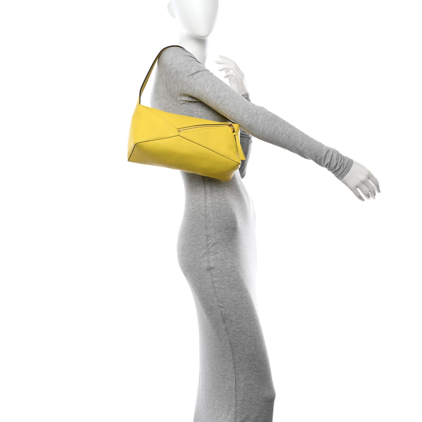 Calfskin Puzzle Hobo Lemon