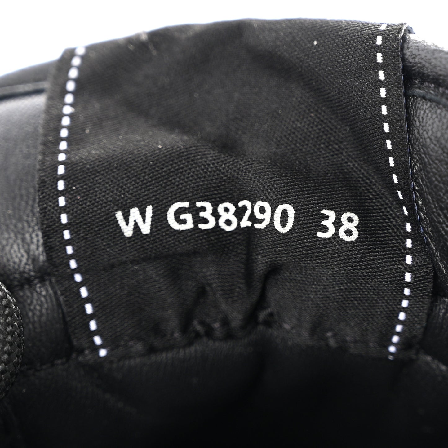 Nylon Suede Calfskin Printed Sneakers 38 White Black