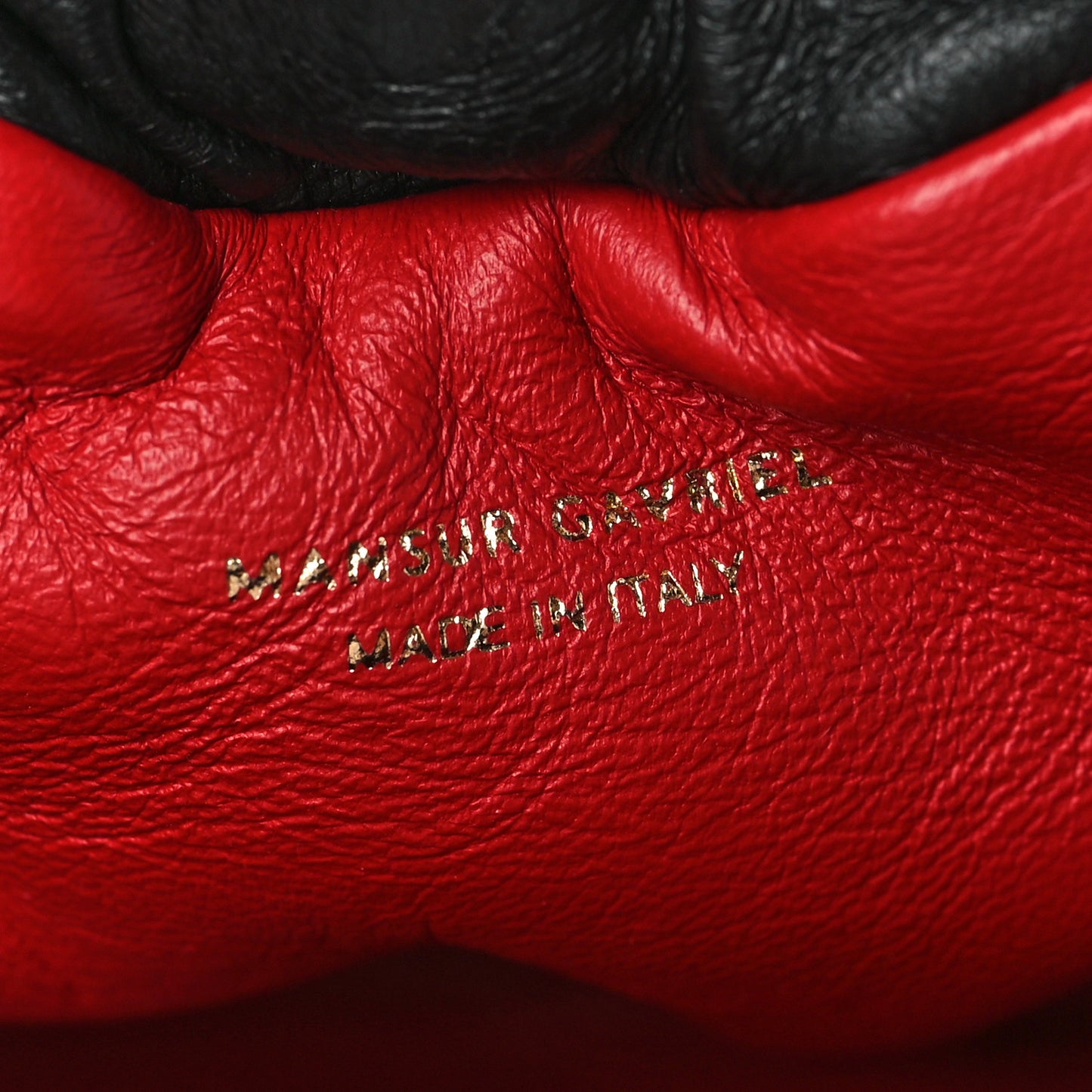 Lambskin Mini Cloud Wristlet Black Flamma