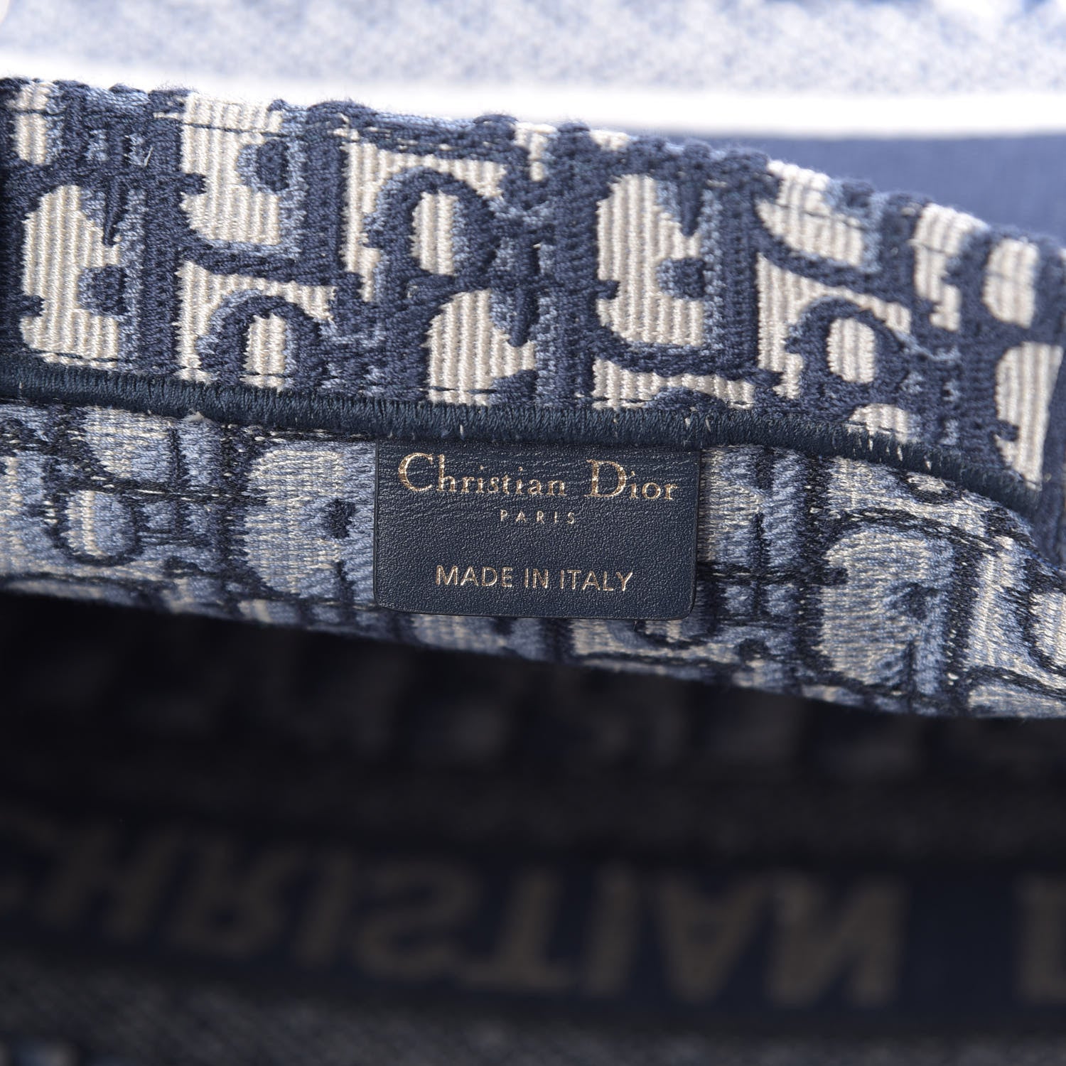 Christian Dior Oblique Book Tote Blue Multicolor 6 of 10