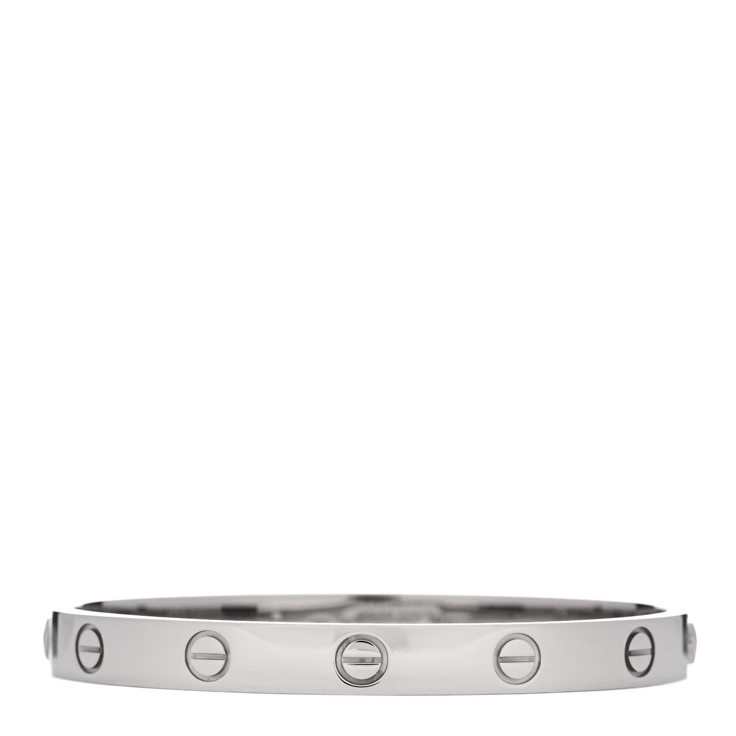 18K White Gold LOVE Bracelet 16