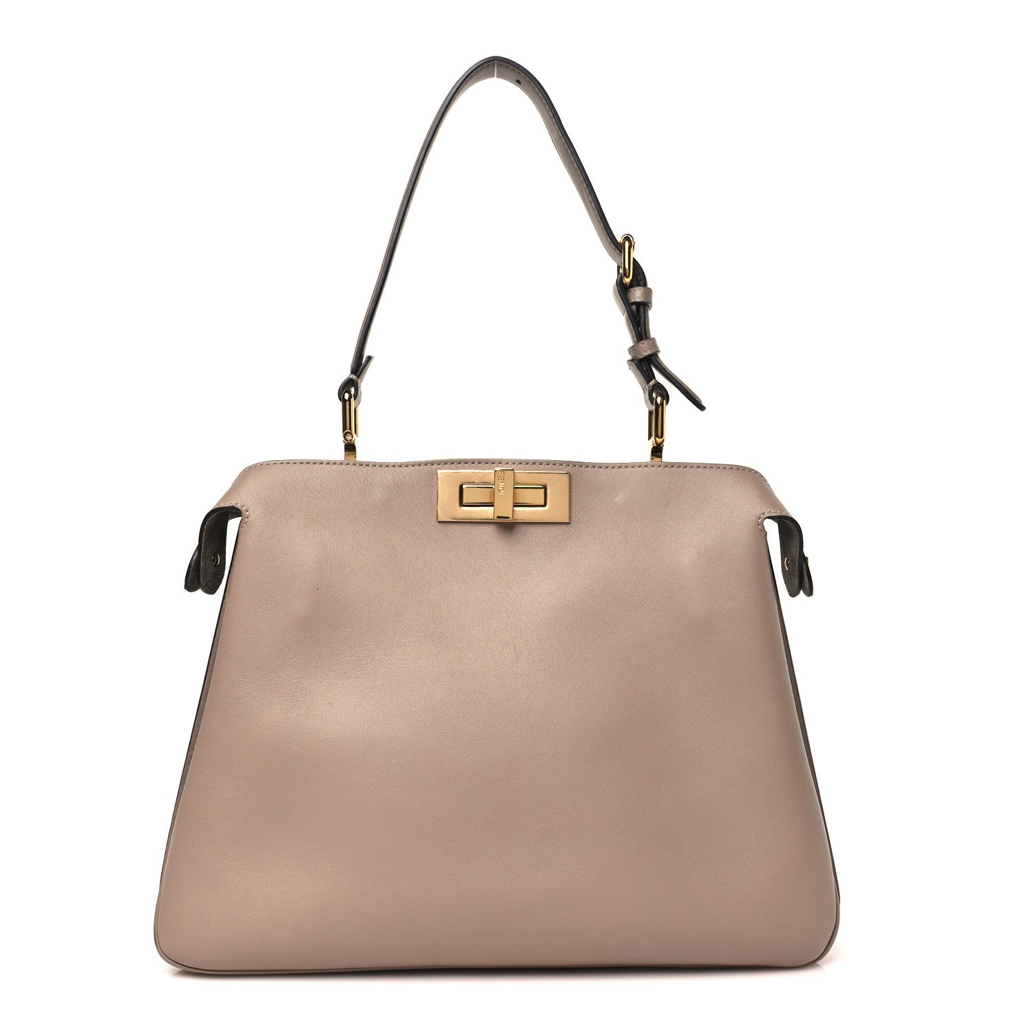 FENDI Peekaboo ショルダーバッグ Fendi Vitello Medium Soft Peekaboo Dove Gray 1905326 – FASHIONPHILE