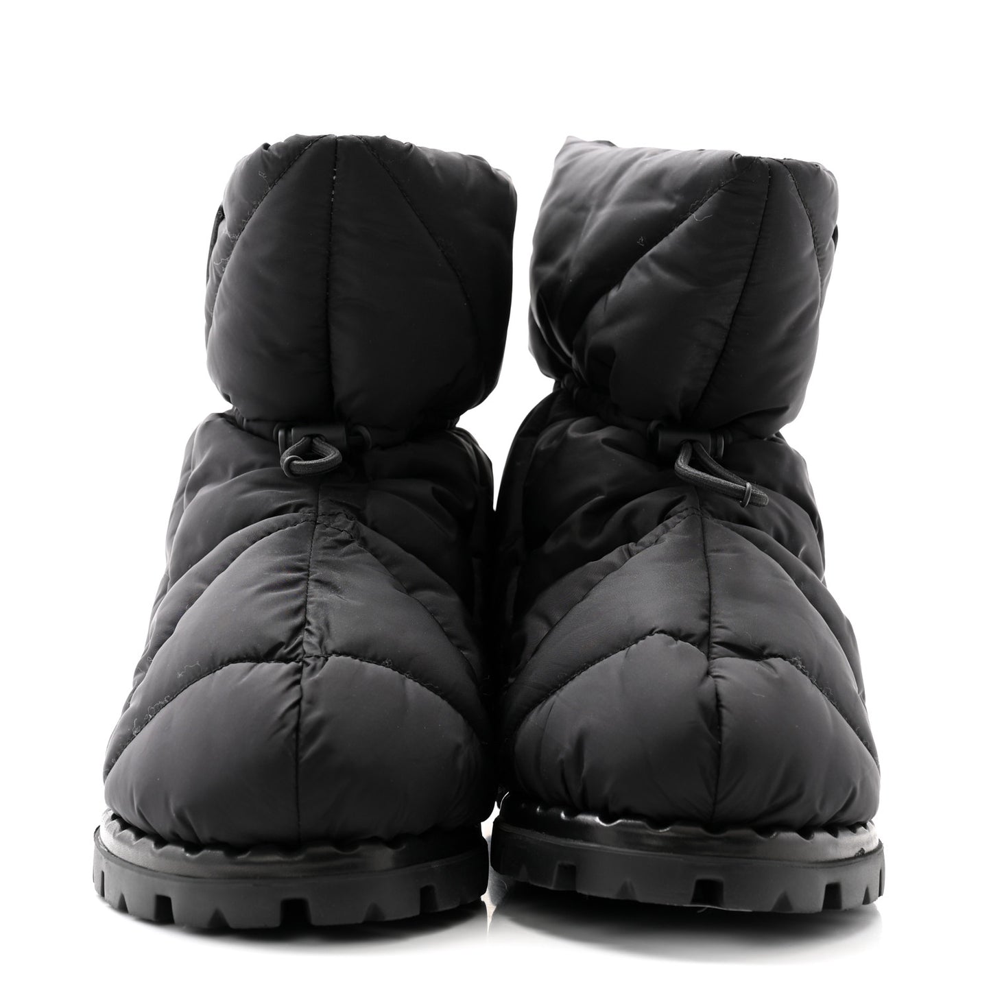 Re-Nylon Piuma Triangle Logo Padded Drawcord 20mm Snow Boots 35 Black