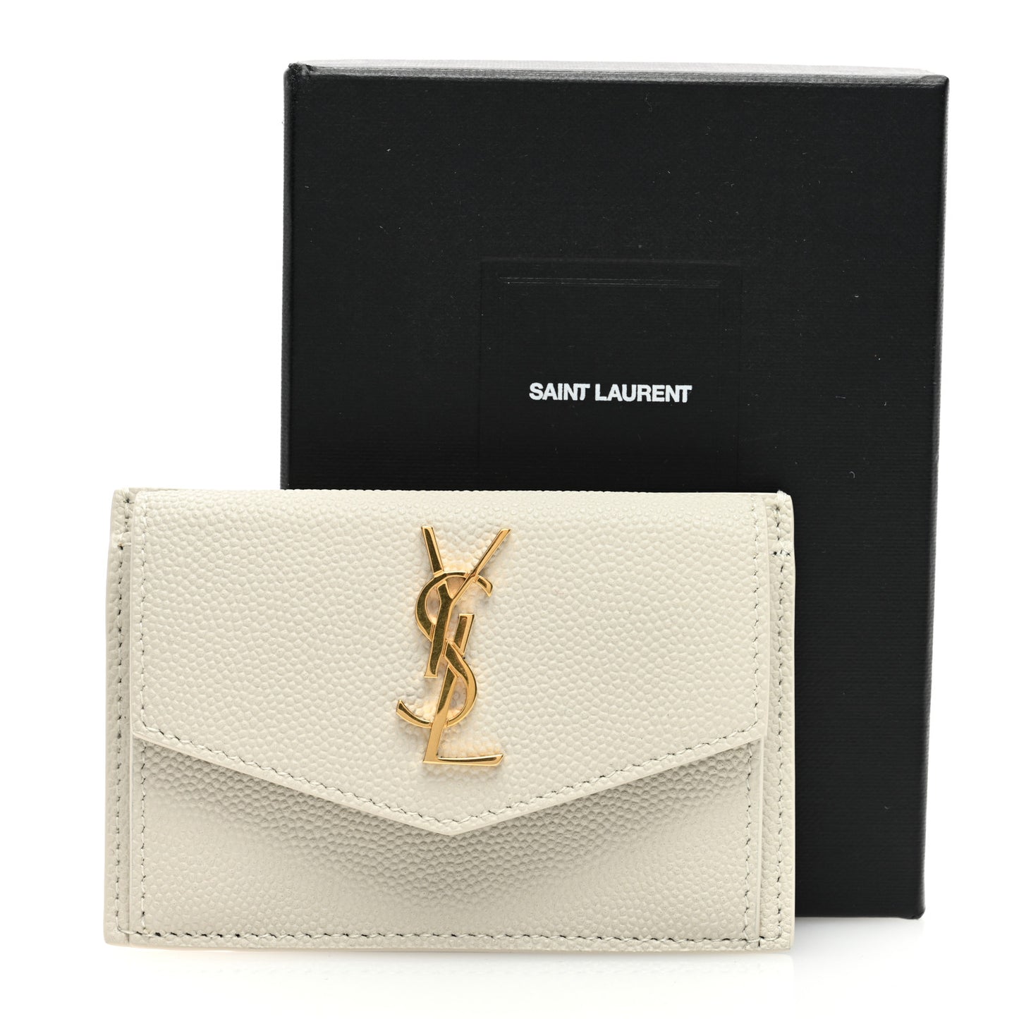 Grain De Poudre Uptown Monogram Card Case Blanc Vintage