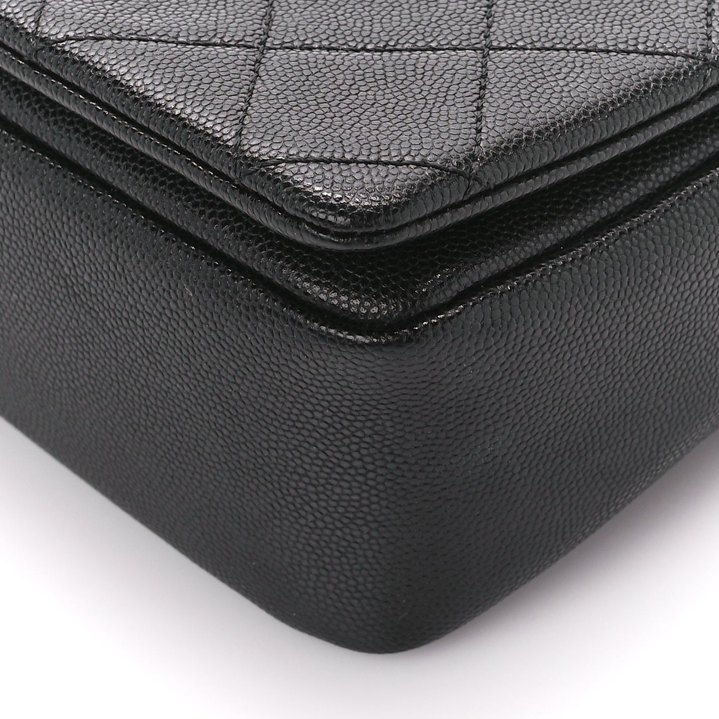 Caviar Quilted Small Fashion Therapy Flap Bag Black