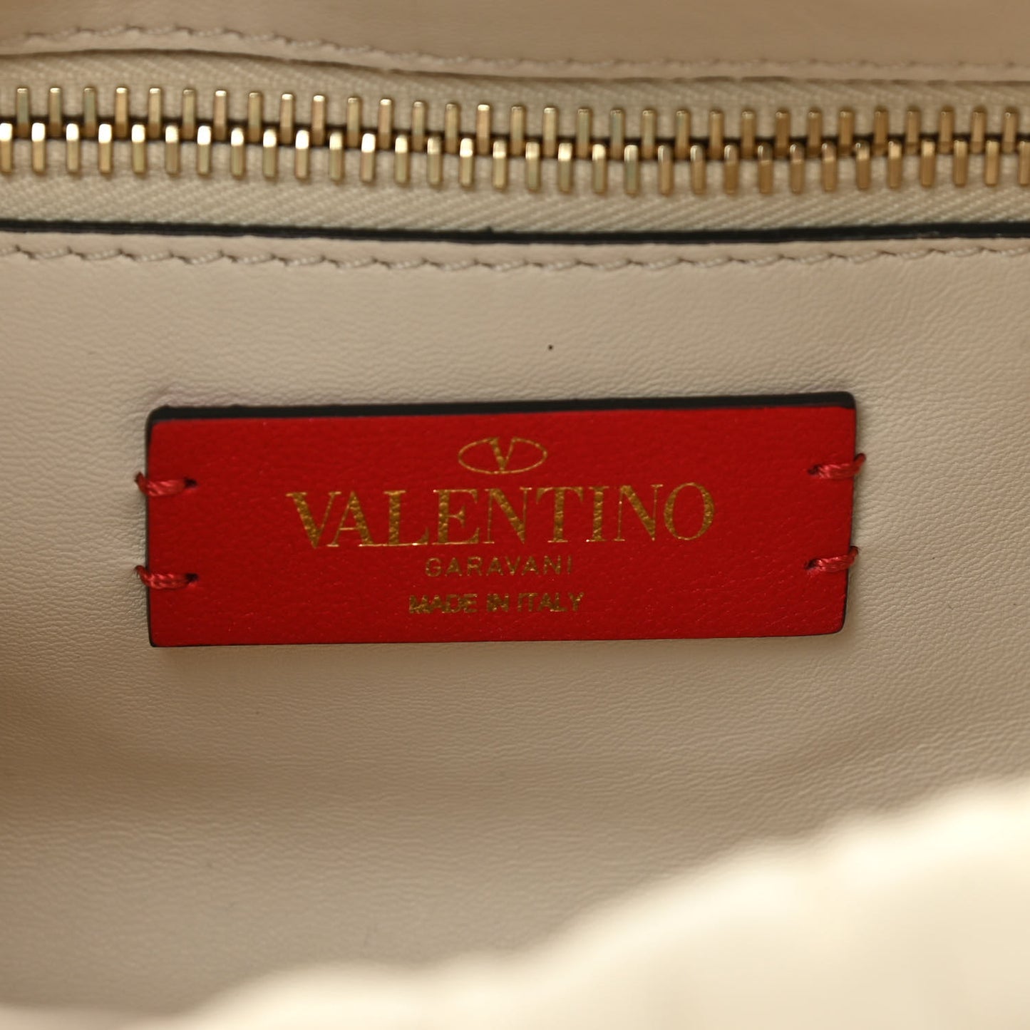 Nappa Spikeme Clutch Ivory