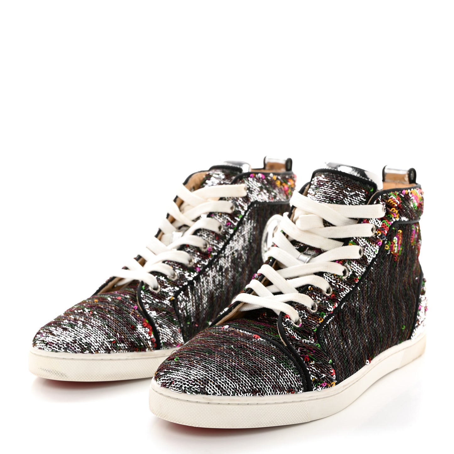 Metallic Sequin Womens Bip Bip Orlato Flat Sneakers 39.5 Multicolor