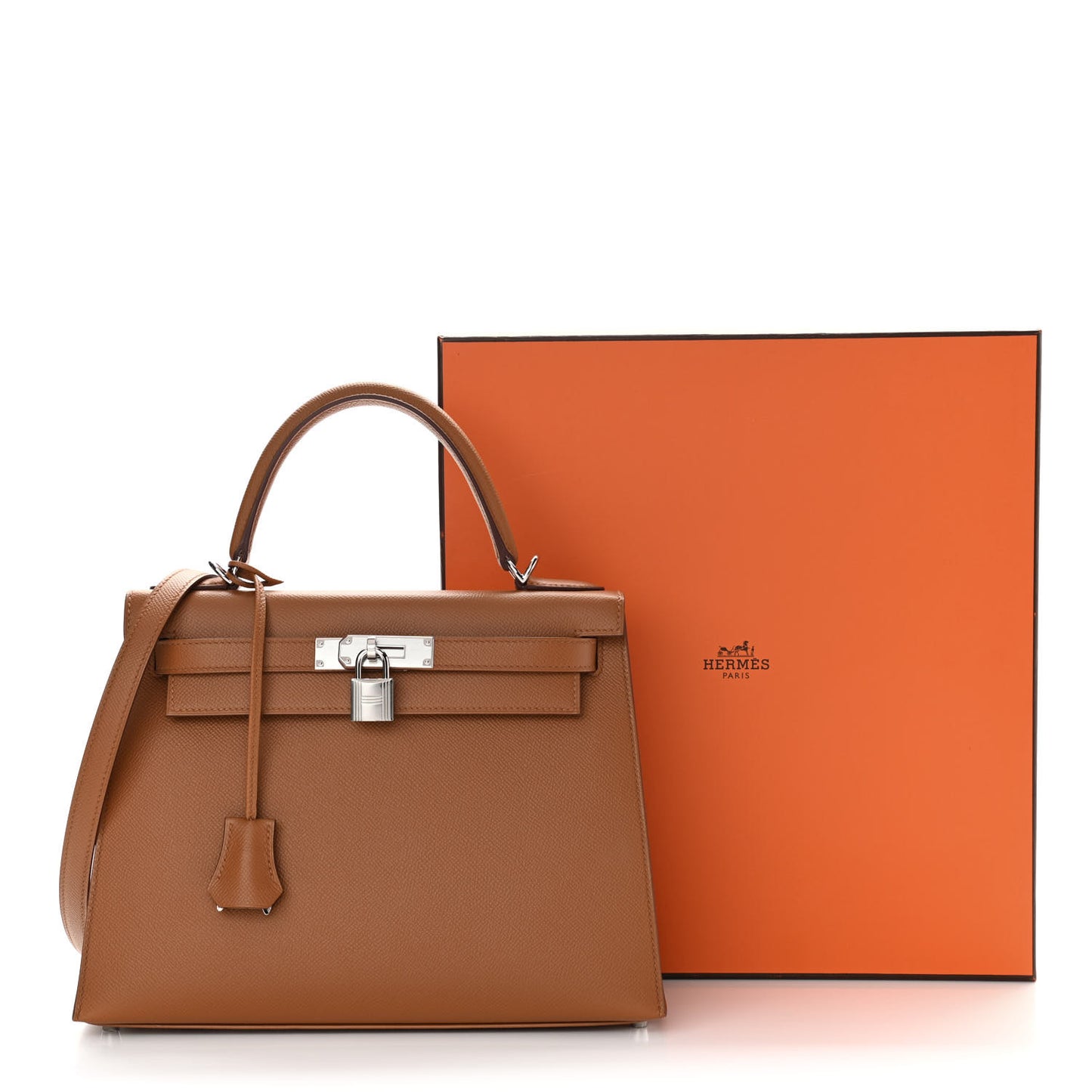 Epsom Verso Kelly Sellier 28 Gold Ambre