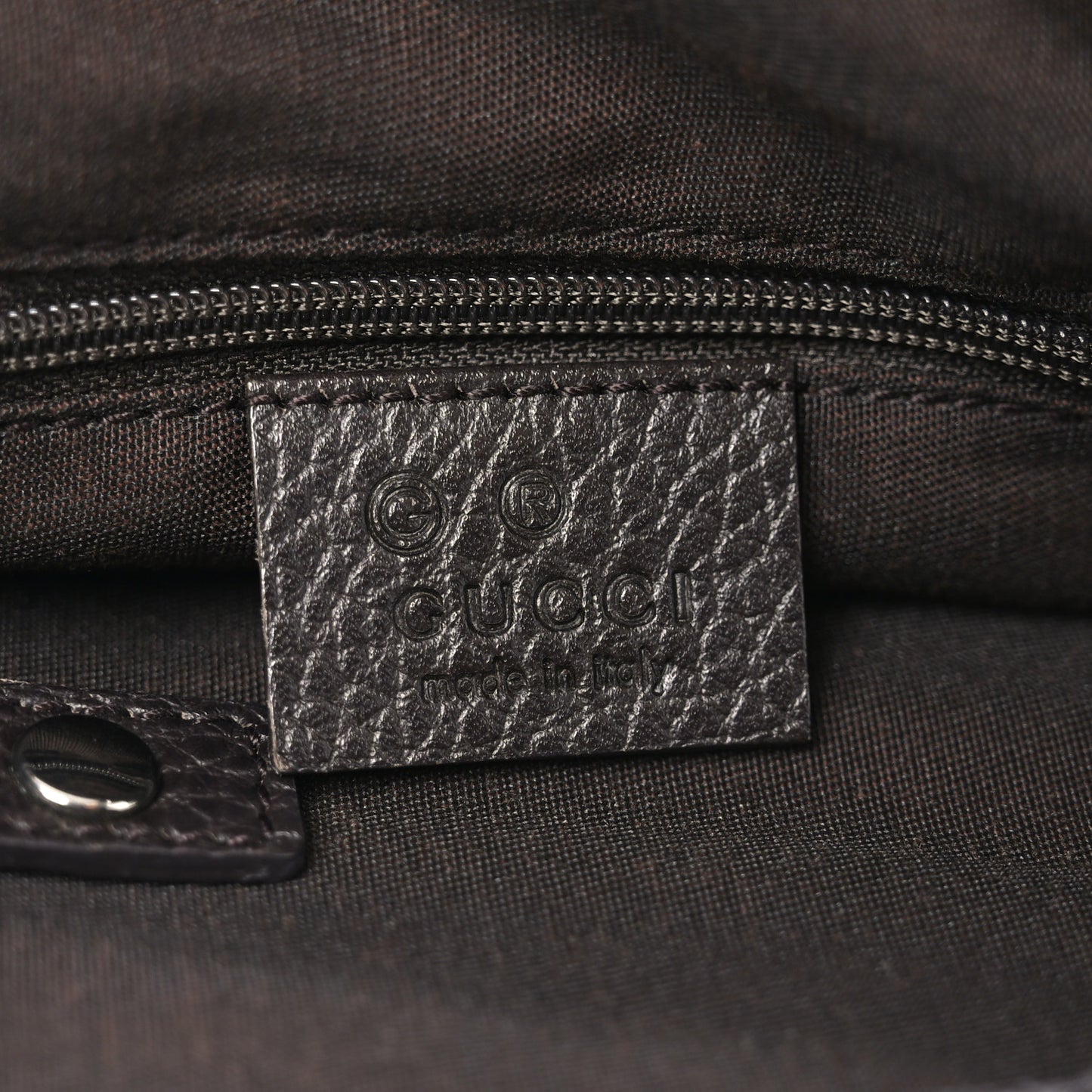 Nylon Monogram Medium Abbey Shoulder Bag Brown