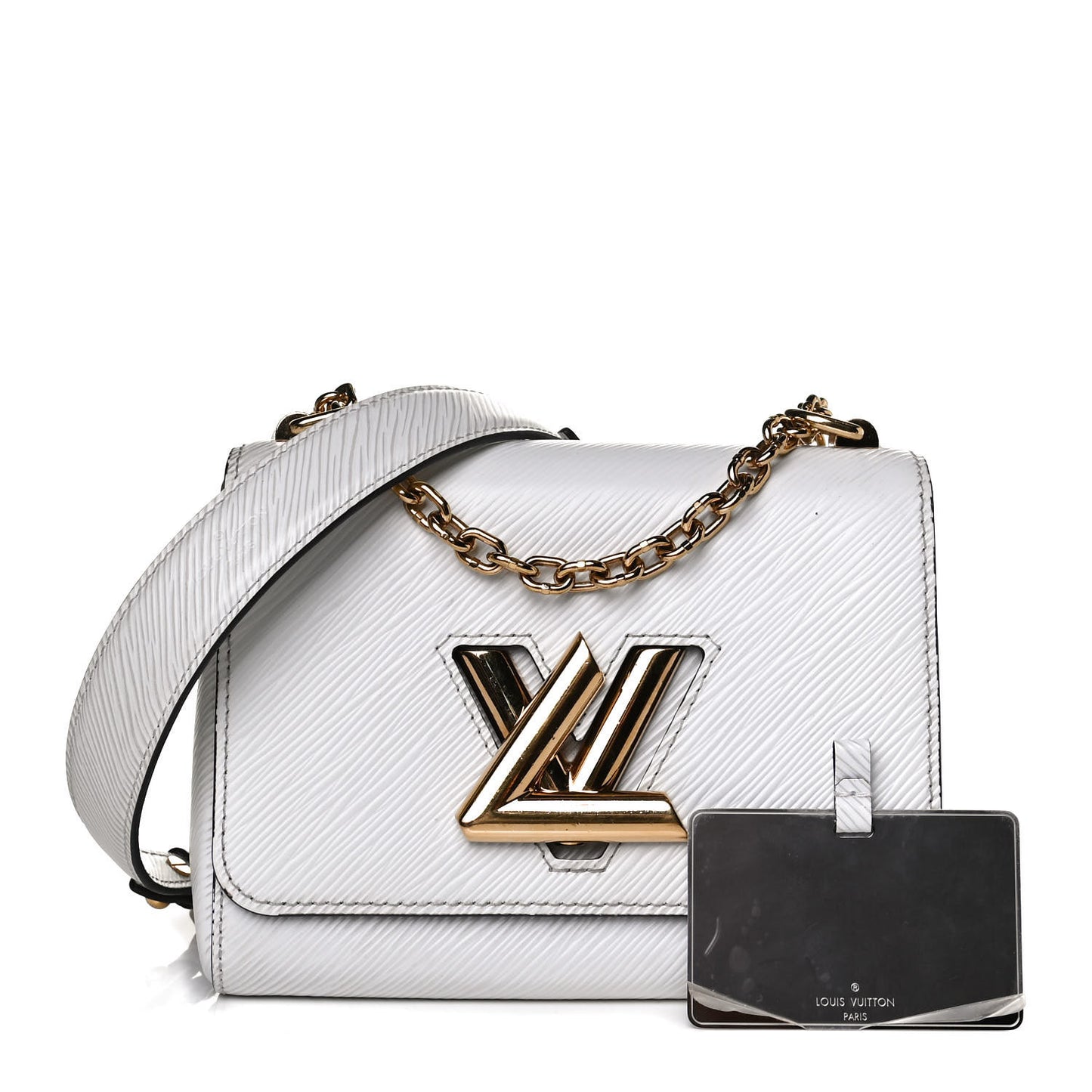 Epi Twist Shoulder Bag MM White