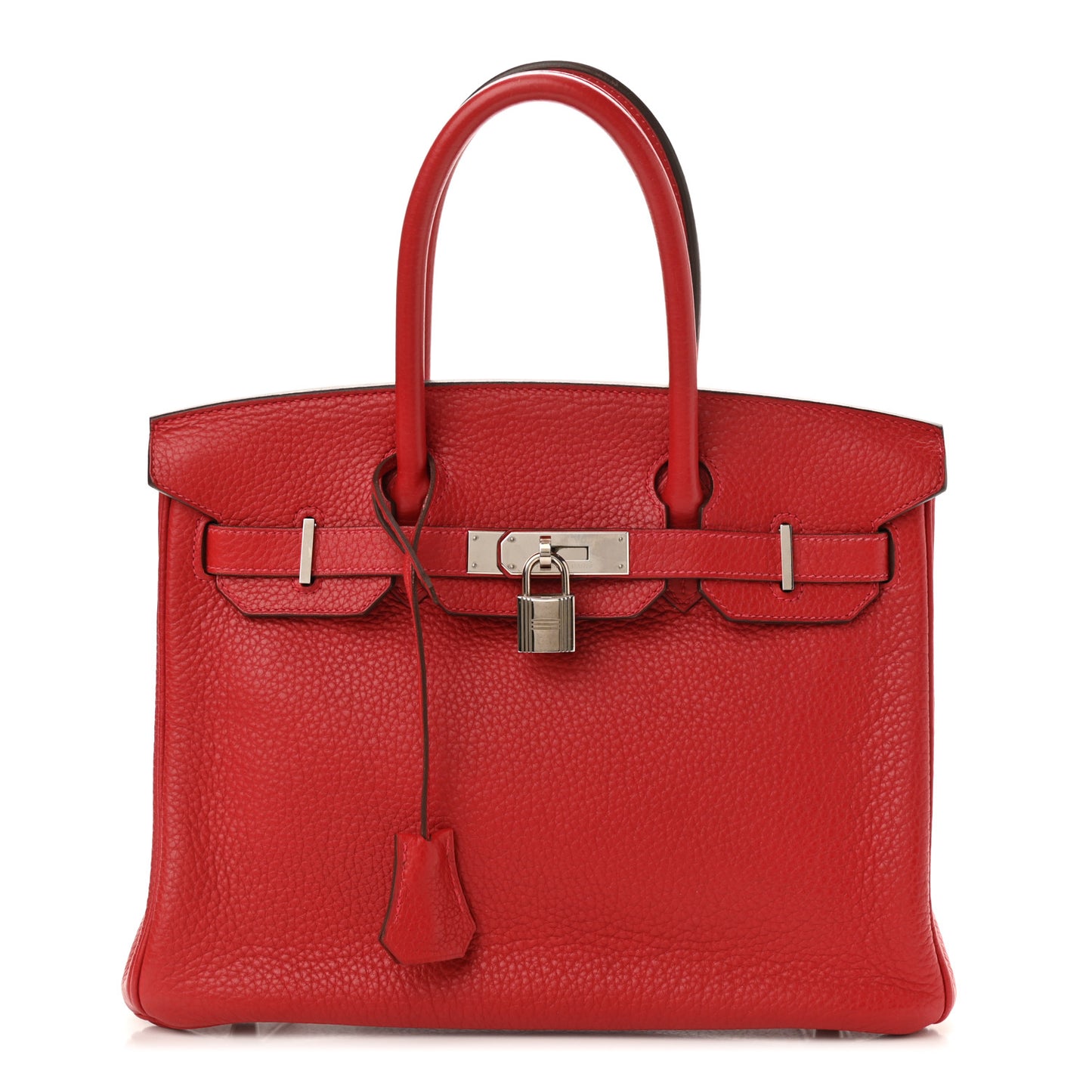 Taurillon Clemence Birkin 30 Rouge Casaque