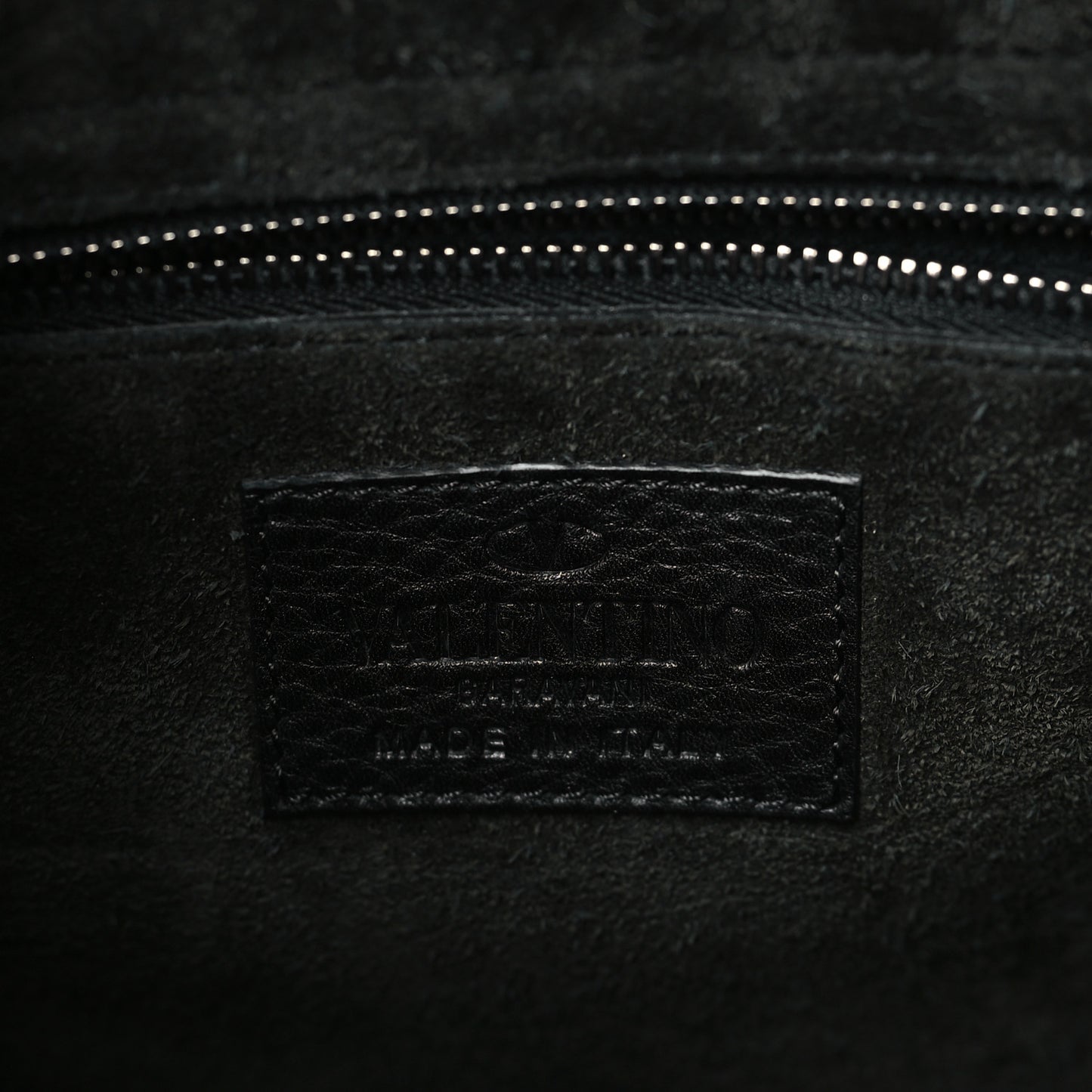 Grained Calfskin Rockstud Top Handle Flap Shoulder Bag Black