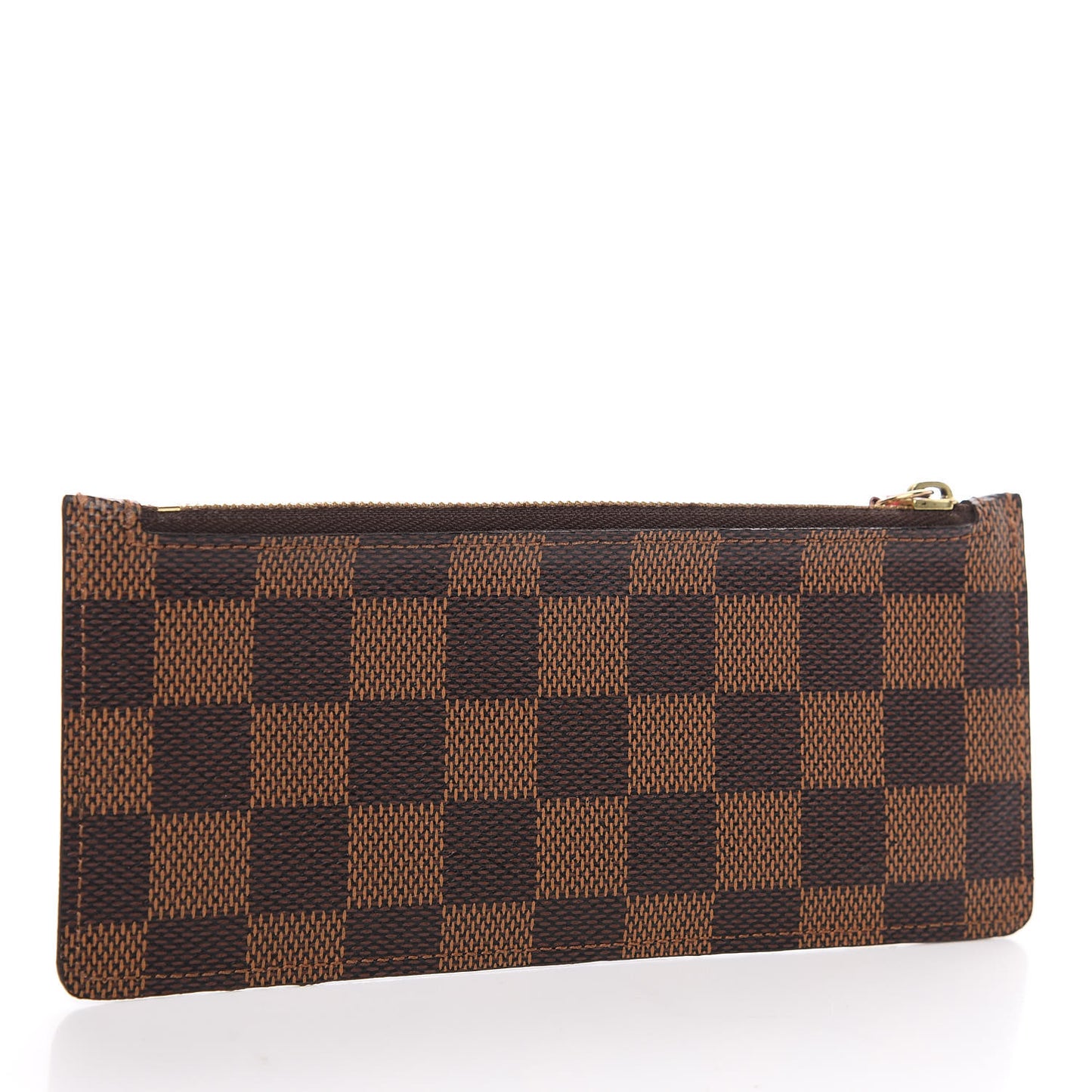 Damier Ebene Felicie Chain Wallet Zippered Insert