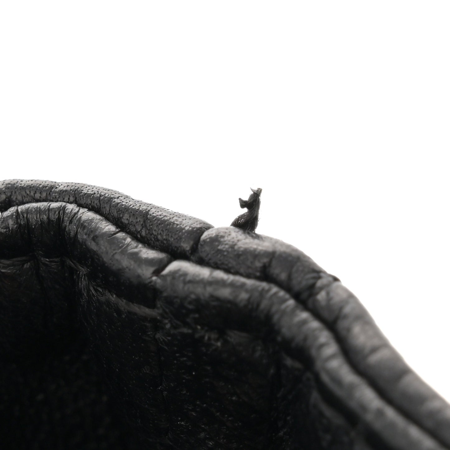 Caviar Half Moon Large Flap Black