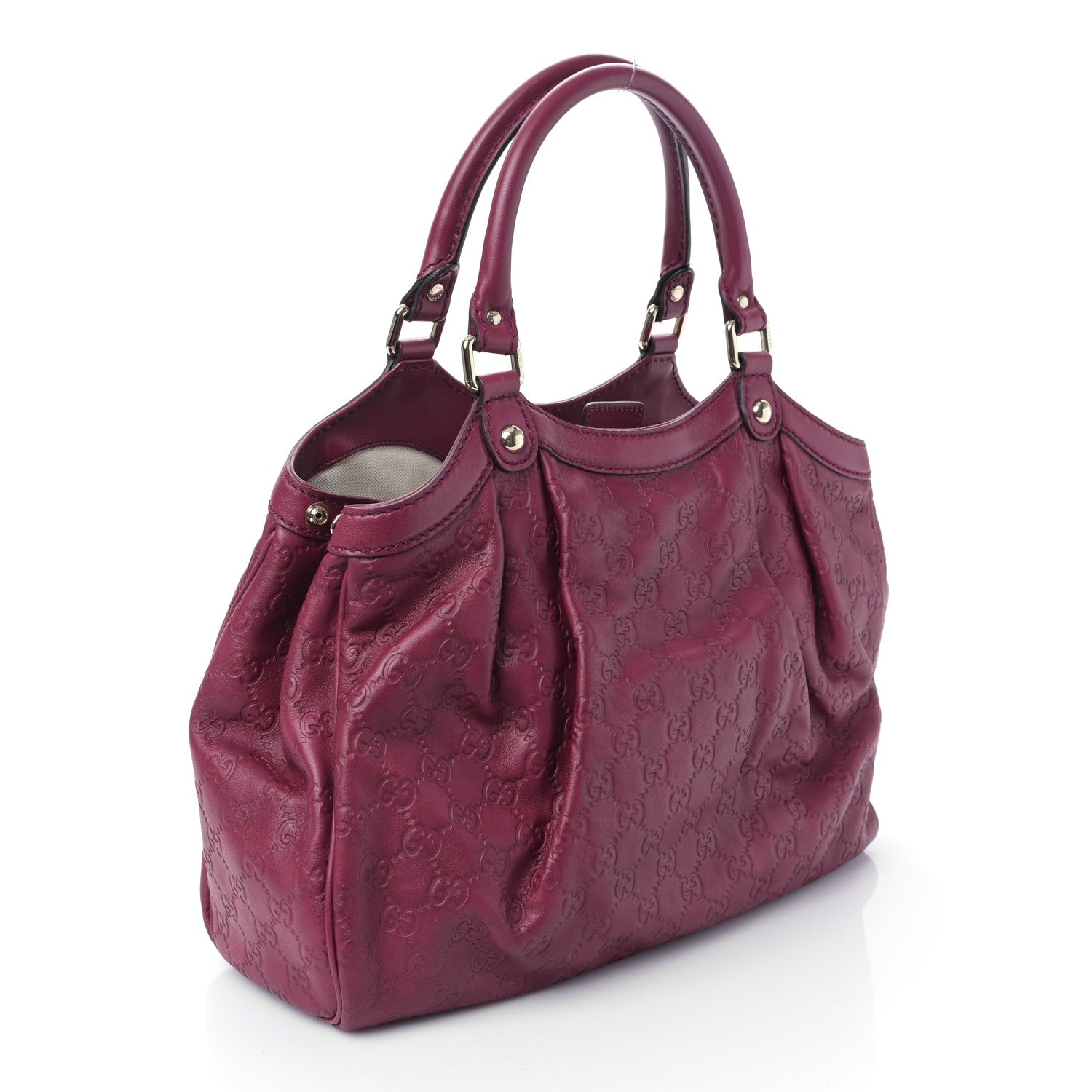 Gucci Guccissima Medium Sukey Tote Raspberry Candy 3 of 10