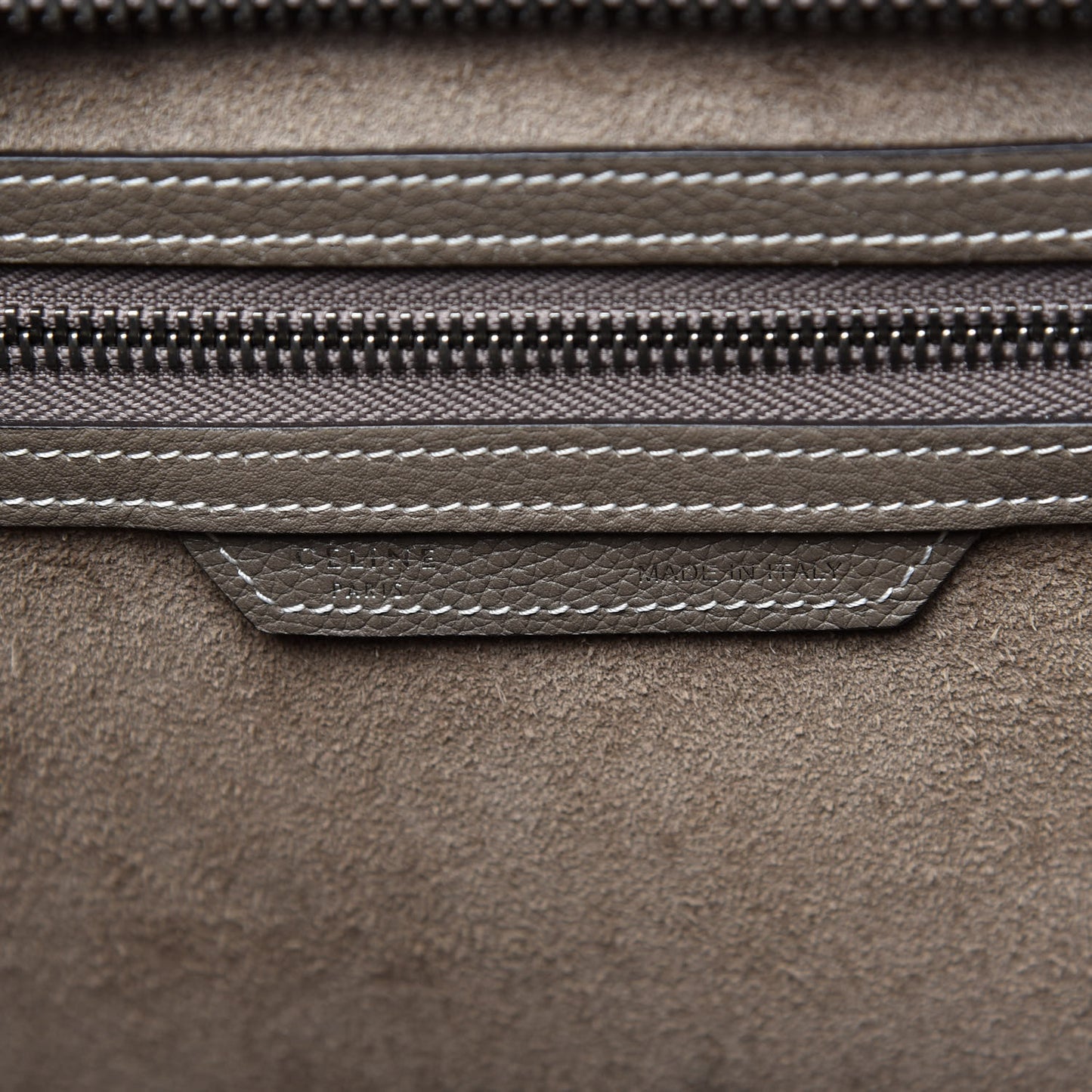 Drummed Calfskin Mini Luggage Souris