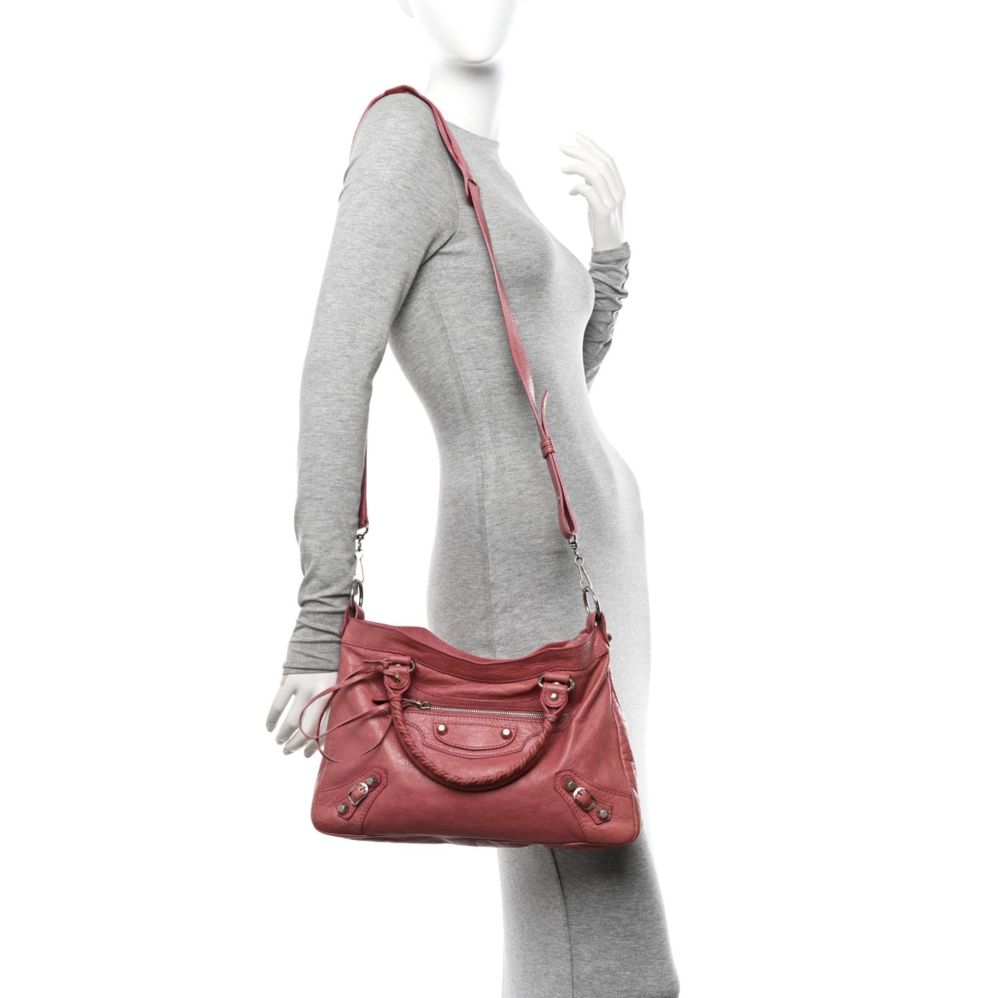 Agneau Giant 12 Silver Hardware Town Rose Bruyere