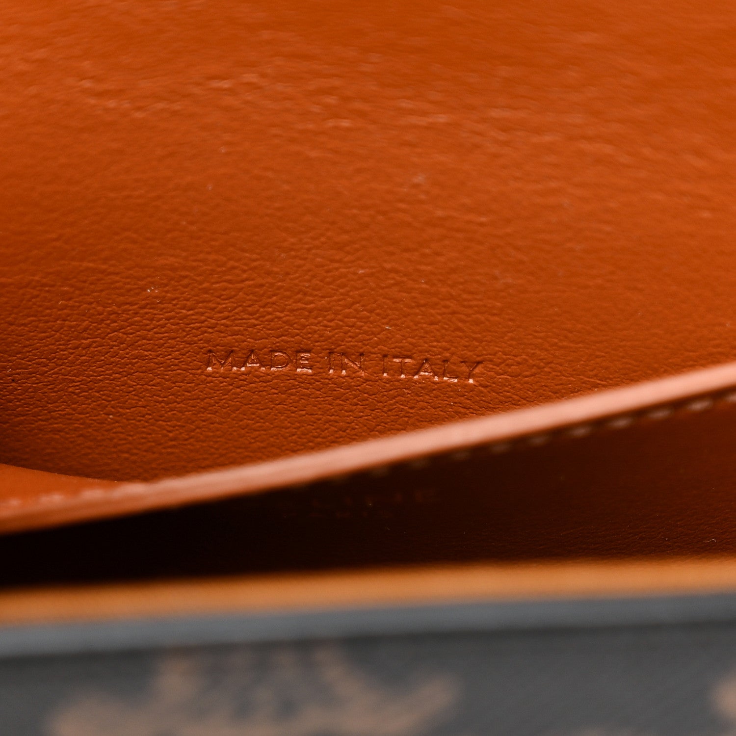 Celine Triomphe Canvas Calfskin Tabou Clutch on Strap Tan 7 of 10