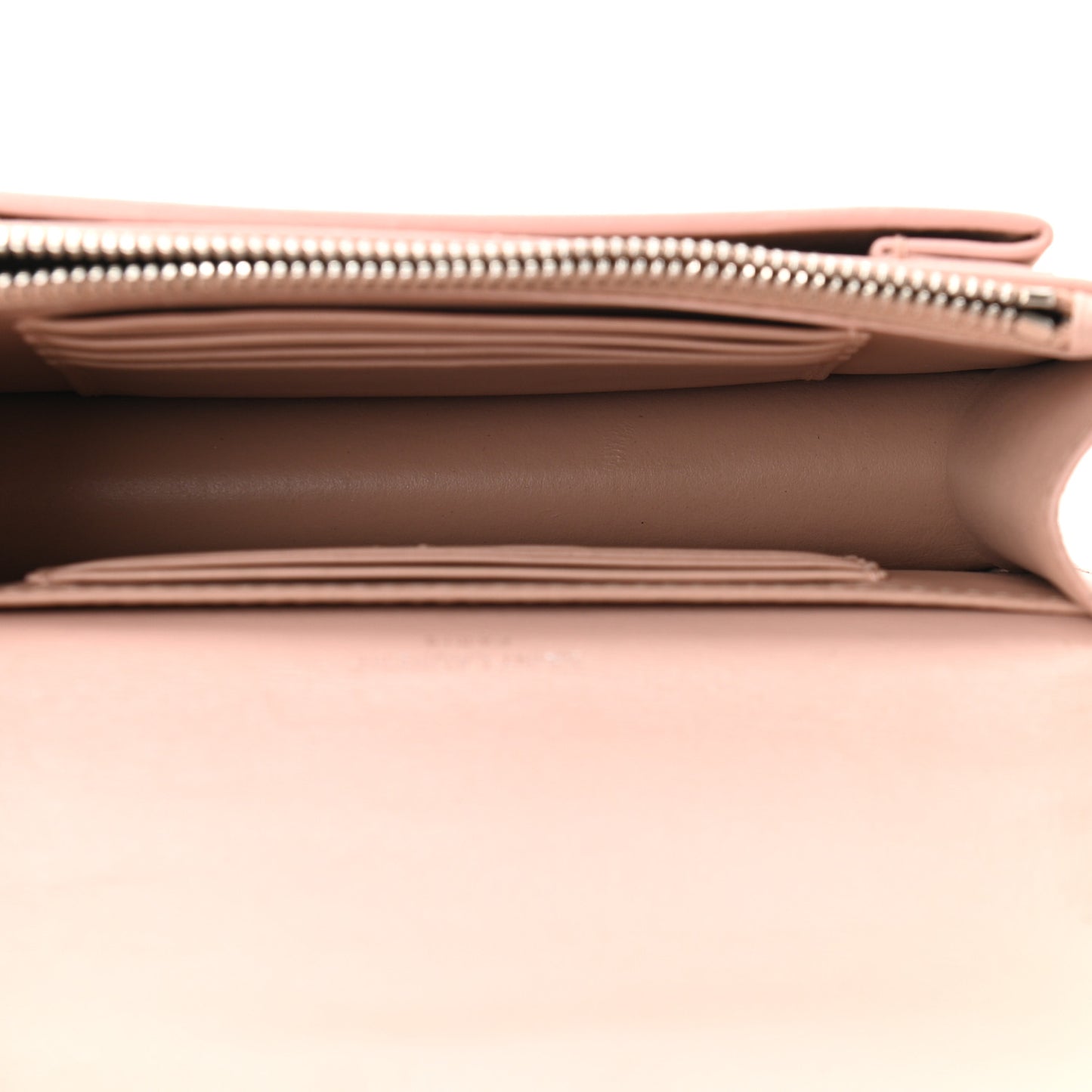 Calfskin Monogram Sunset Chain Wallet Light Pink
