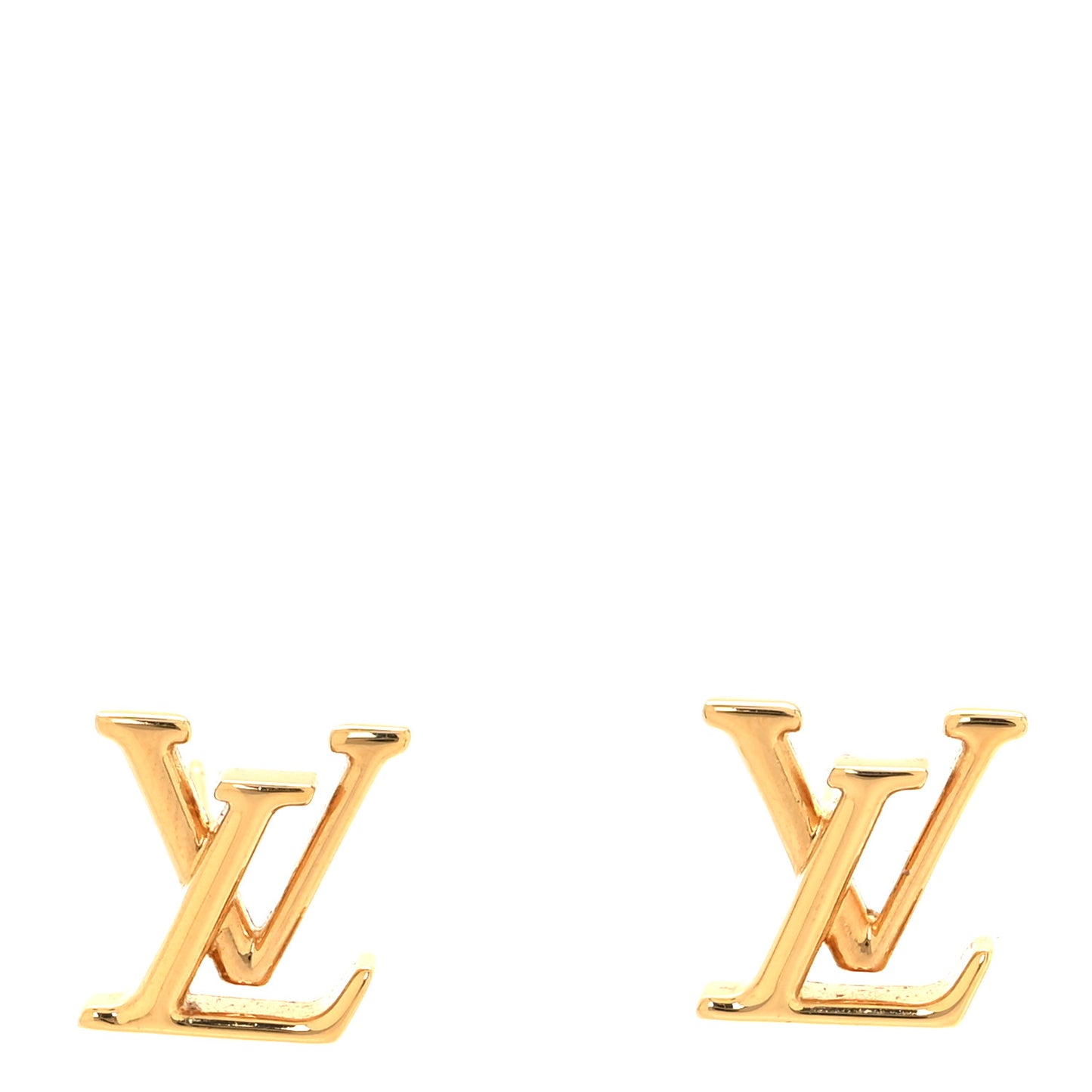 Metal LV Iconic Earrings Gold