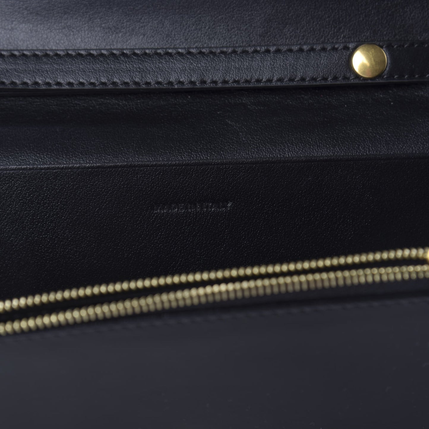 Calfskin C Wallet On Chain Bag Black