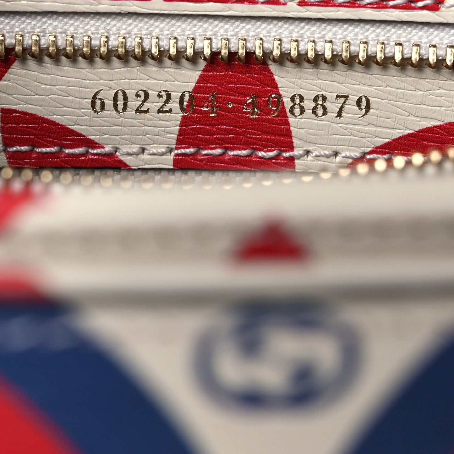X ADIDAS Shangai Calfskin Web Trefoil Interlocking G Small Horsebit 1955 Shoulder Bag Red White Blue