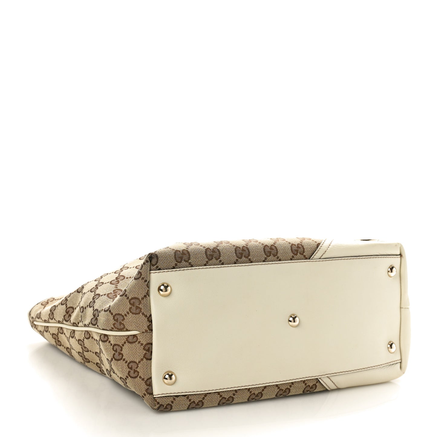 Monogram Medium New Britt Tote Off White