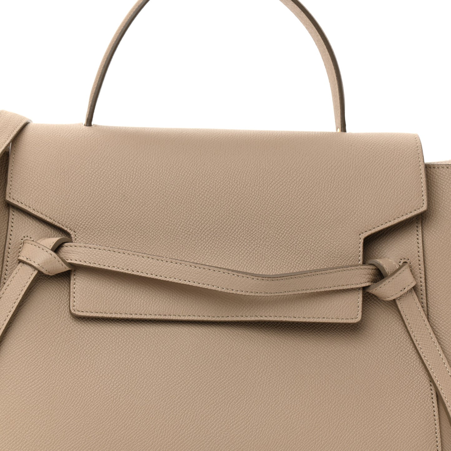 Grained Calfskin Mini Belt Bag Light Taupe