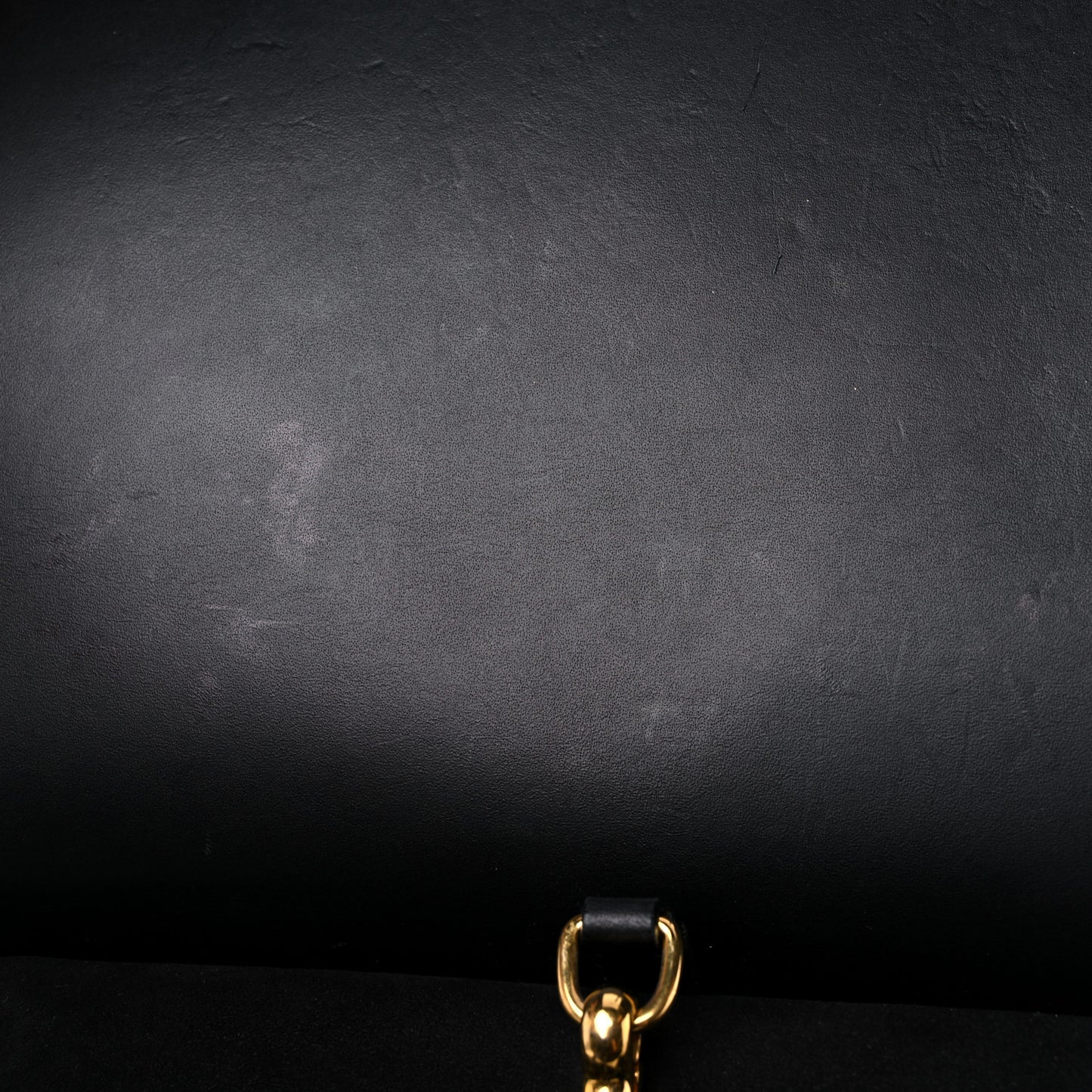 Calfskin Studded Bridle Saddle Bag Black