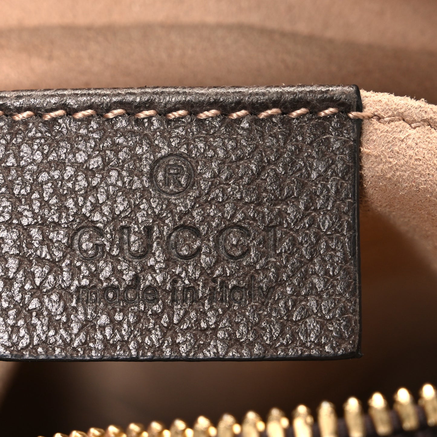 GG Supreme Monogram Web Small Ophidia Belt Bag 85 34 Dark Brown