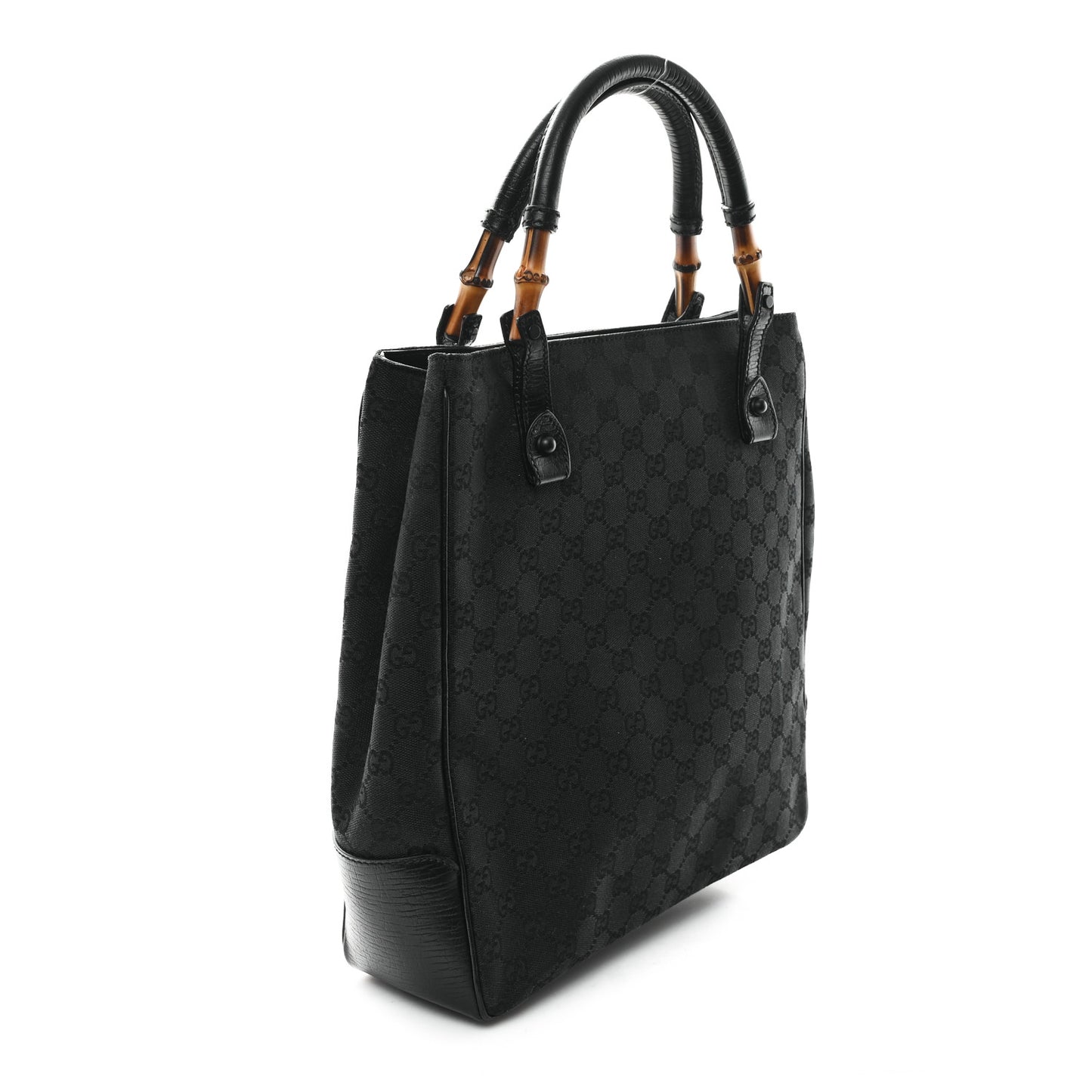 Monogram Bamboo Handle Bag Black