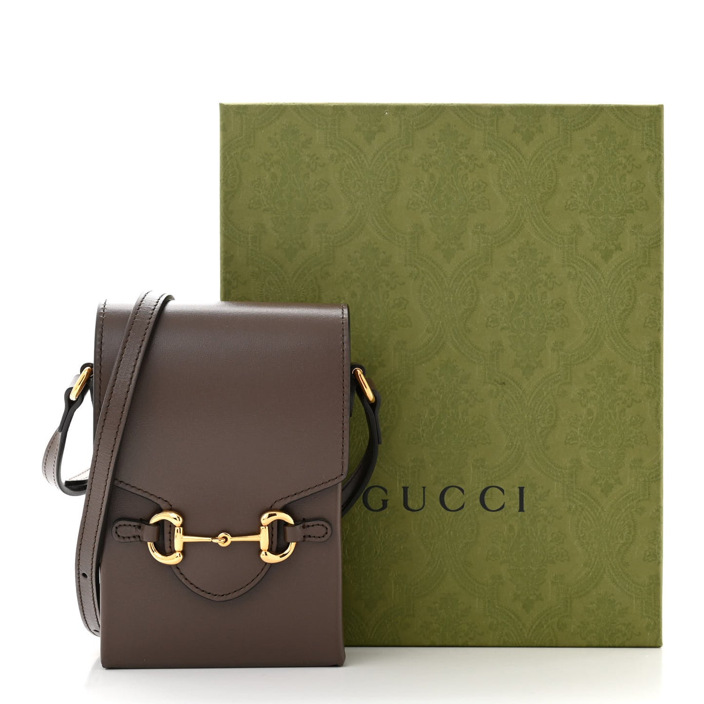 Boarded Plutone Calfskin Mini Horsebit 1955 Crossbody Bag New Acero