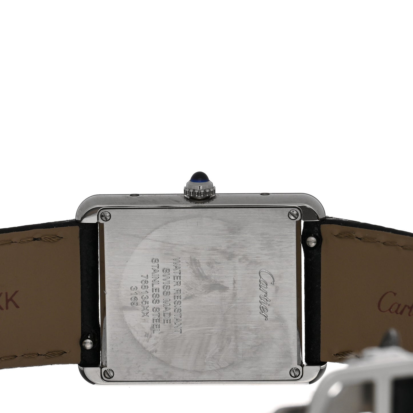 Stainless Steel Calfskin 27mm Tank Solo Quartz Watch