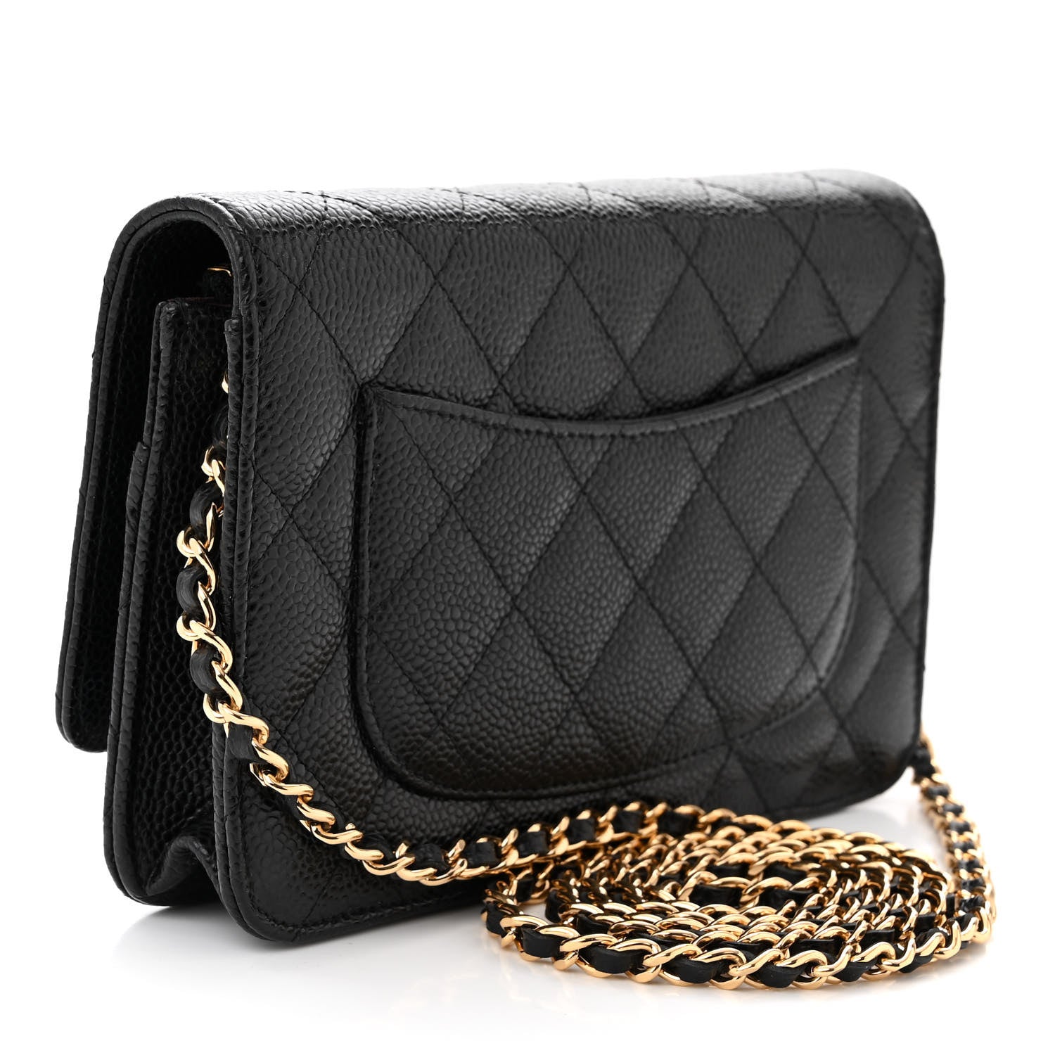 Chanel Caviar Quilted Wallet On Chain WOC Black 3 of 12