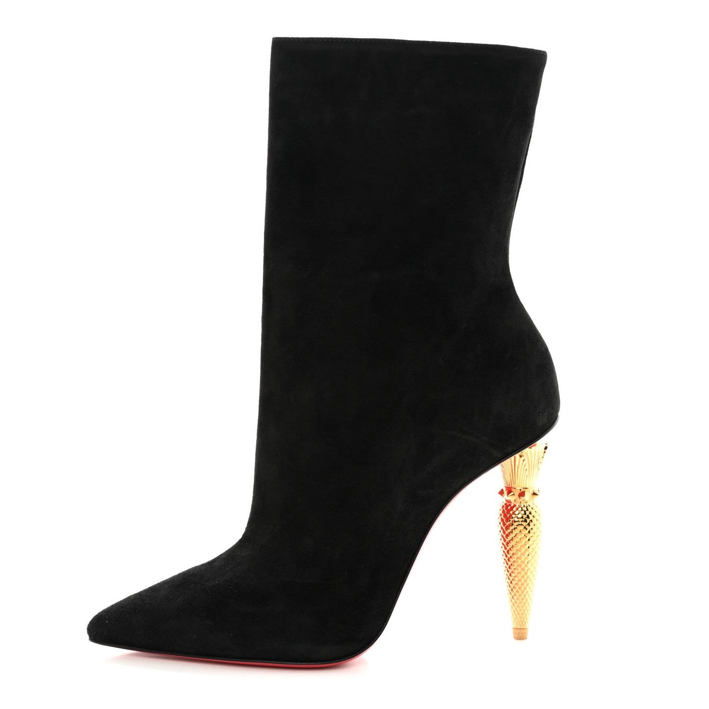 Suede Lipbooty 100 Booties 37 Black