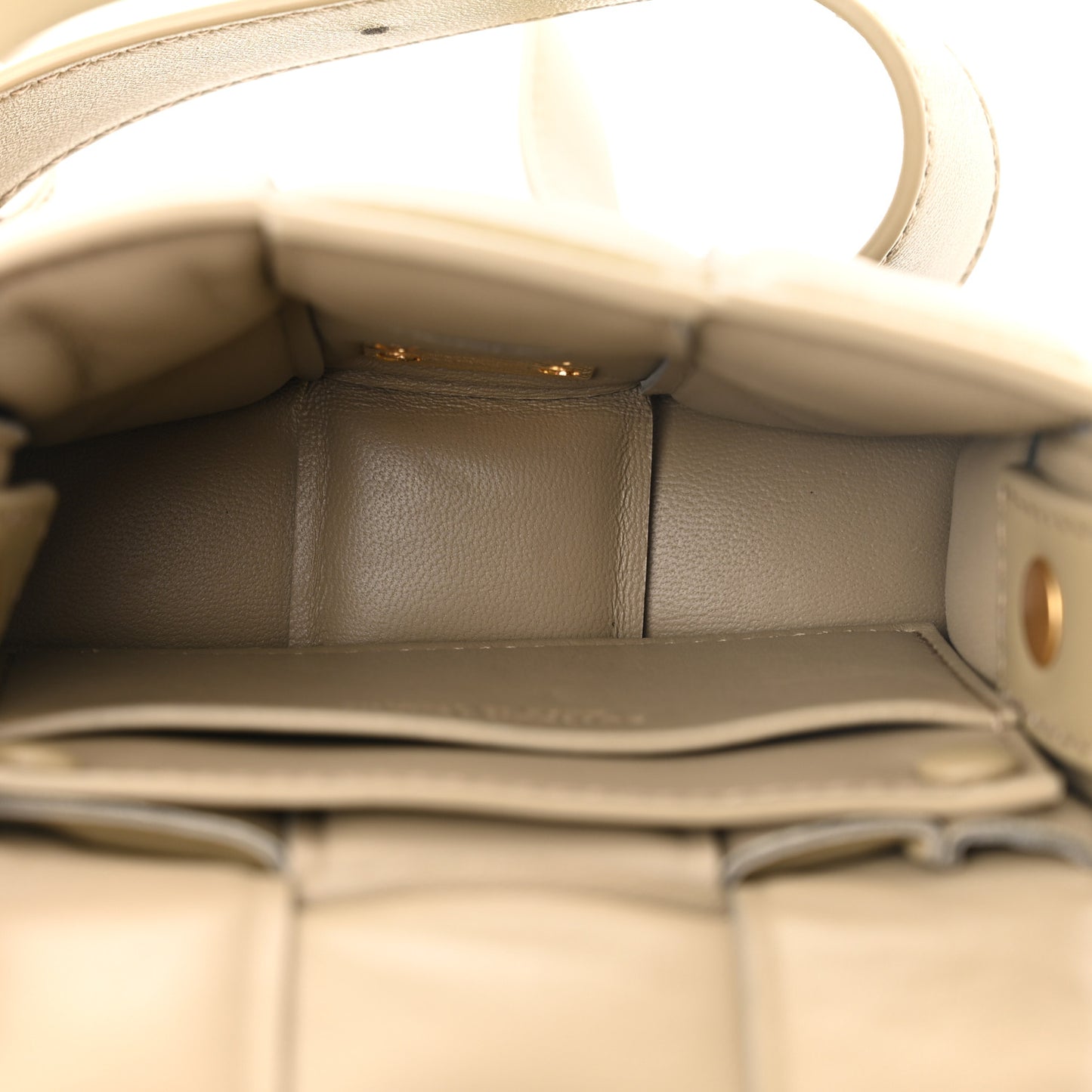Nappa Maxi Intrecciato Mini Cassette Crossbody Bag Taupe