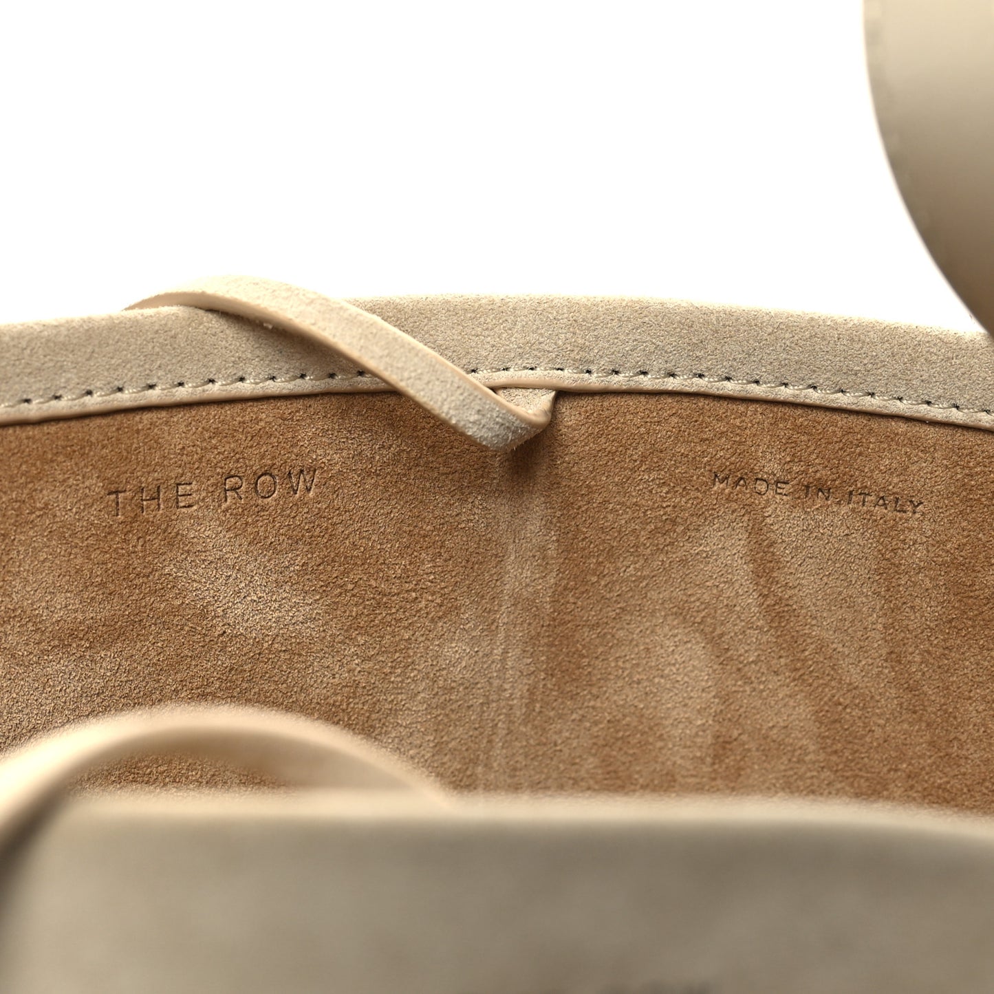 Nubuck Small N/S Park Tote Ivory