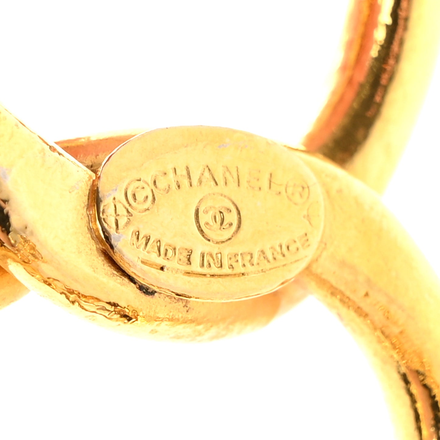 Metal Chain CC Belt Gold