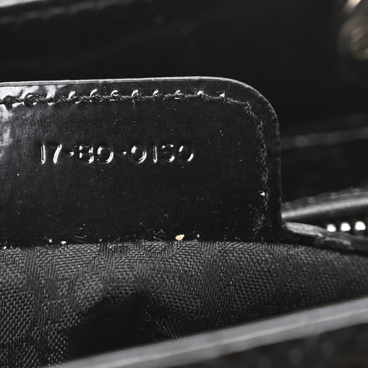 Patent Cannage Medium Lady Dior Black