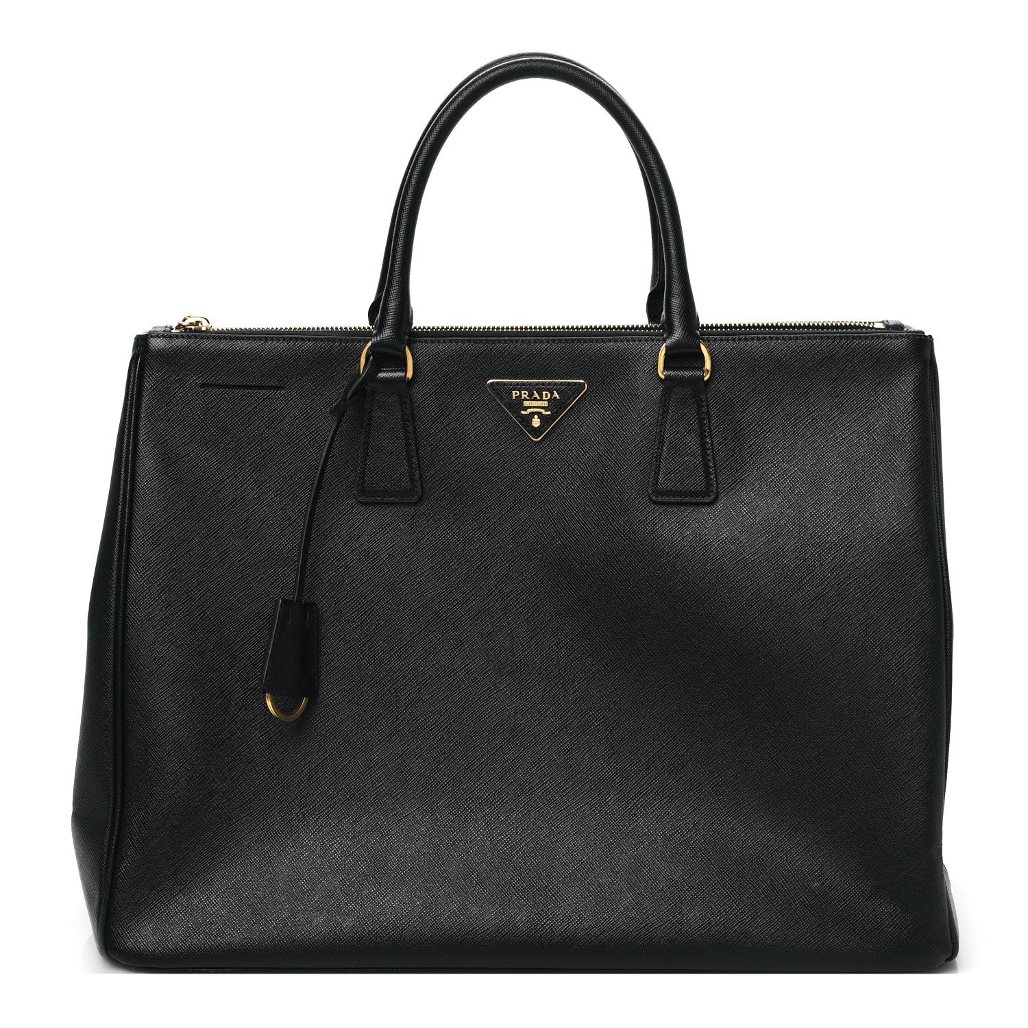 Prada Saffiano Large Galleria Double Zip Tote Black 1 of 10