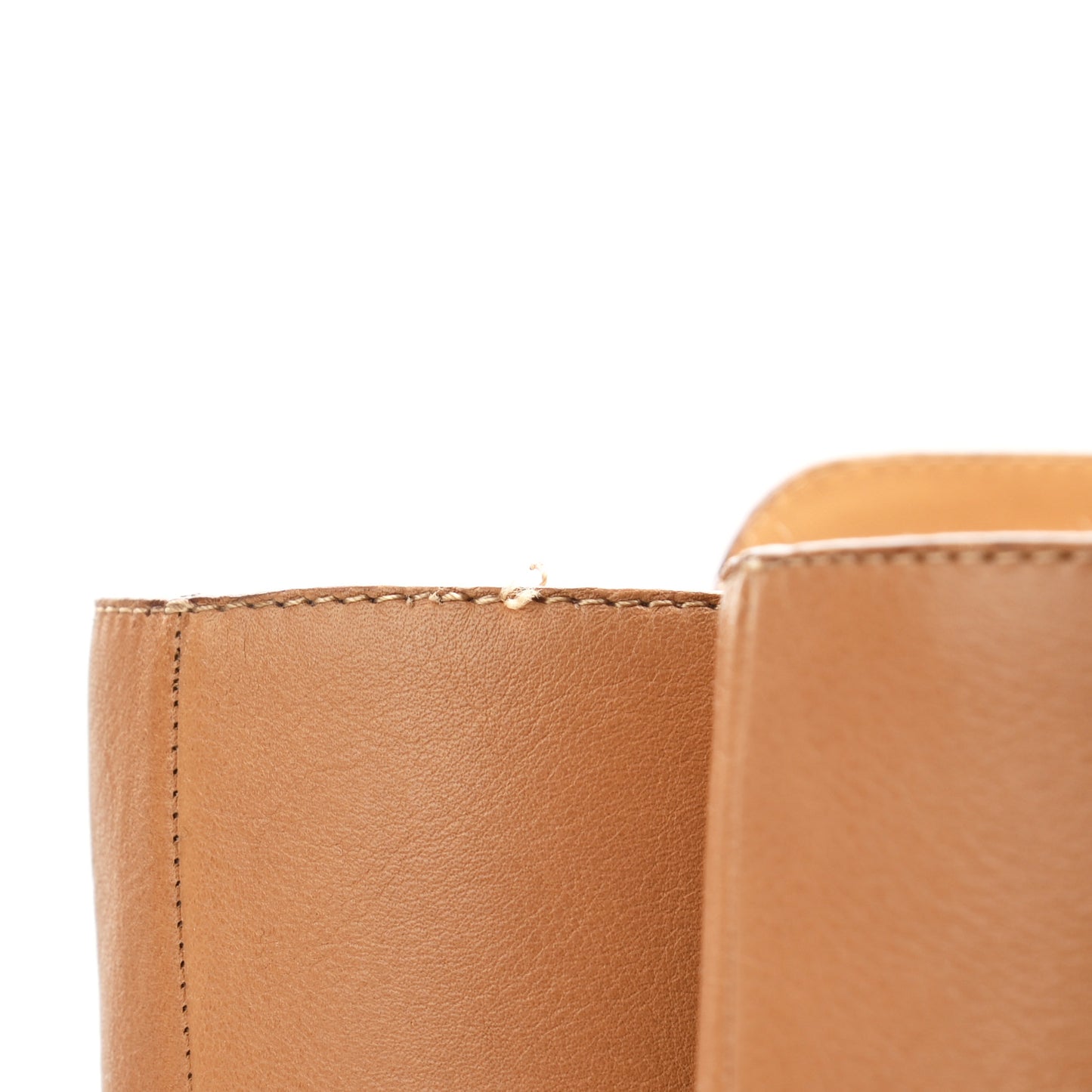 Soft Calfskin Empreinte High Boot 39.5 Ochre Brown