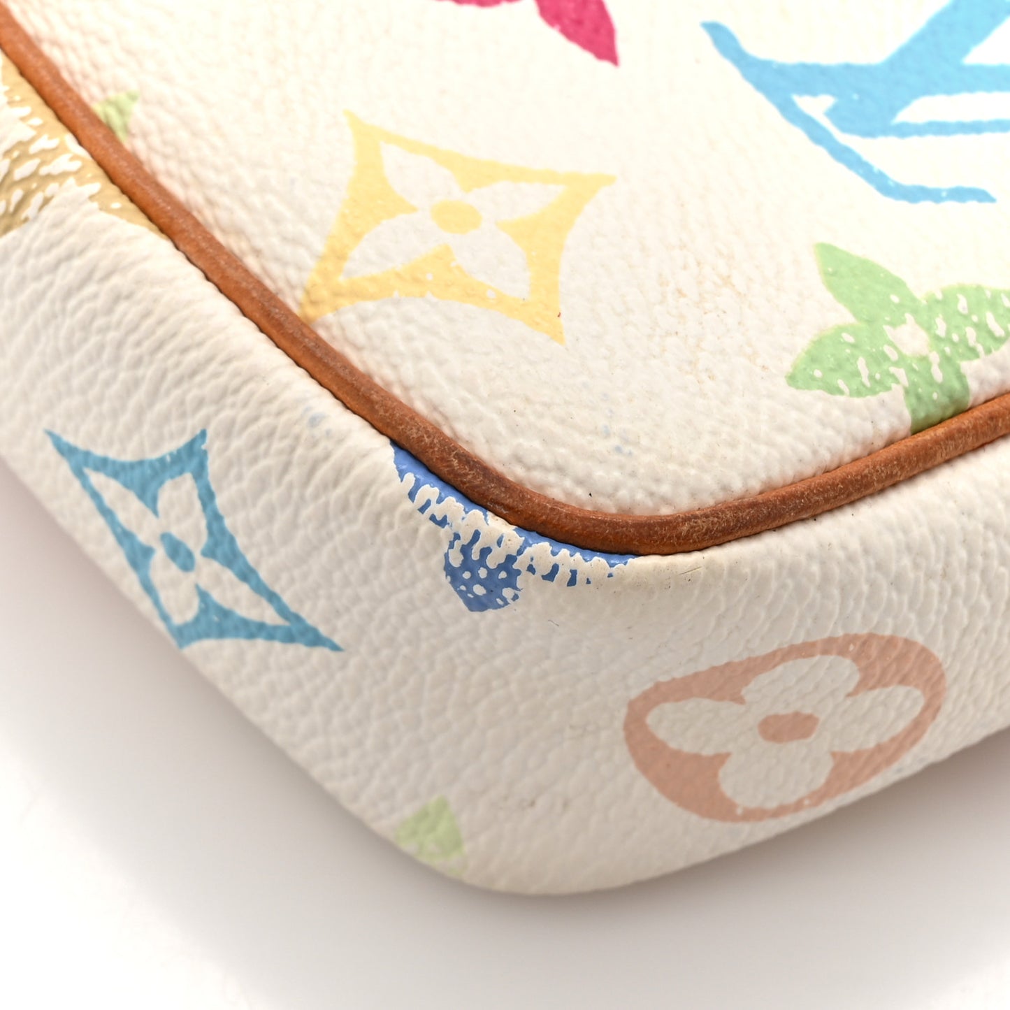 Monogram Multicolor Pochette Accessories White