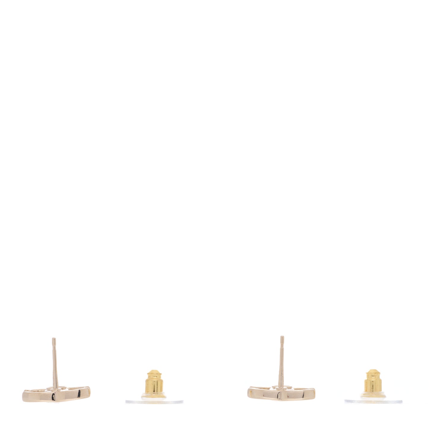 Crystal CC Earrings Gold