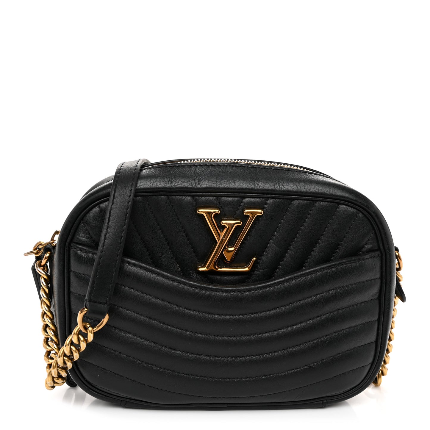 Calfskin New Wave Camera Bag Black