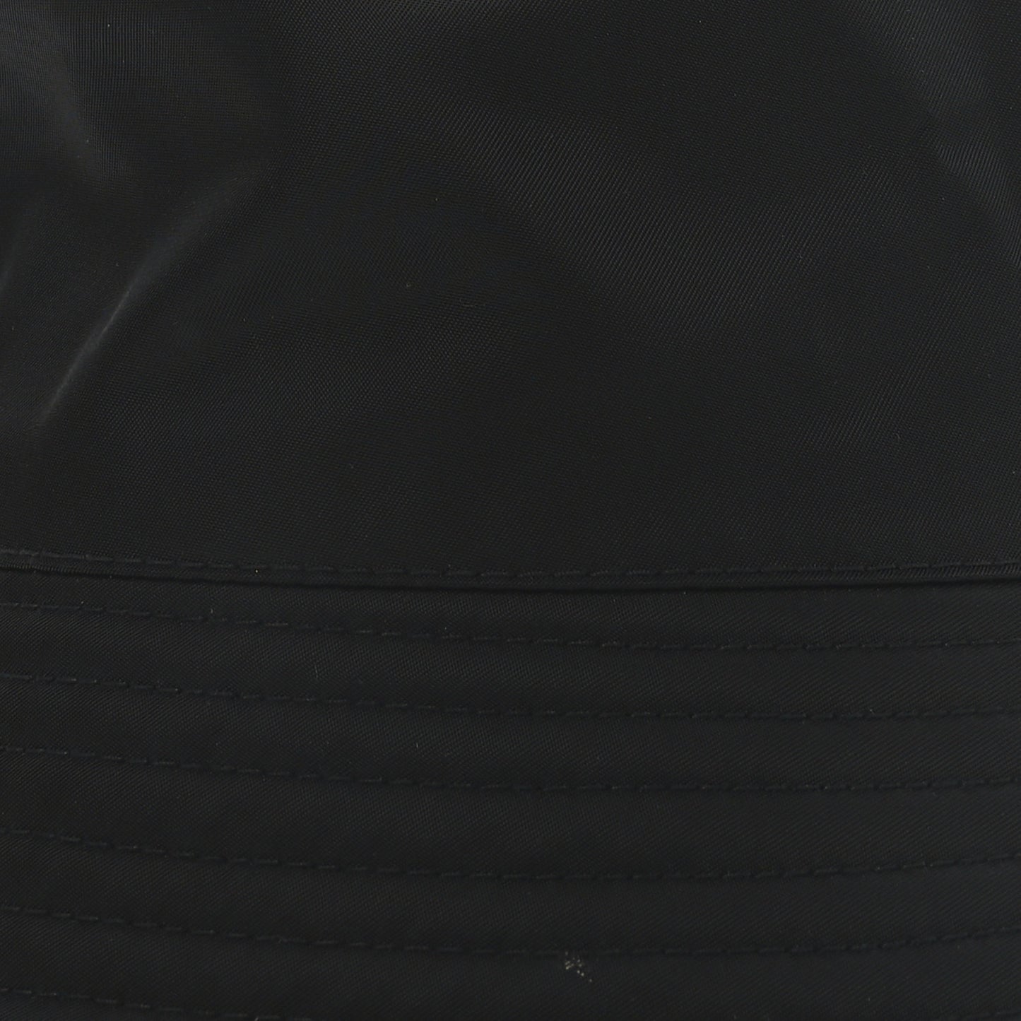 Re-Nylon Metal Triangle Logo Womens Bucket Hat XL Black