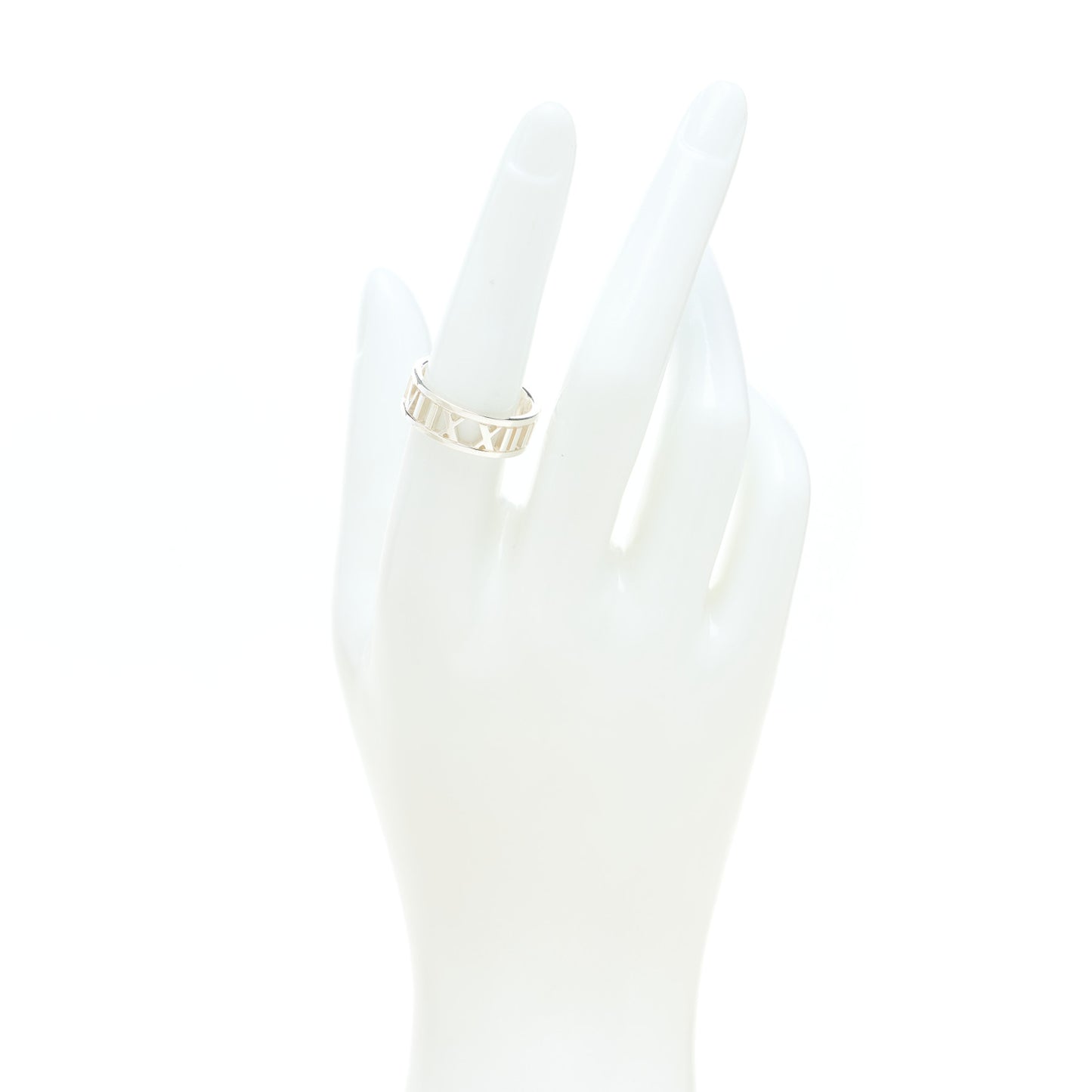 Sterling Silver Wide Atlas Open Ring 55 7.25
